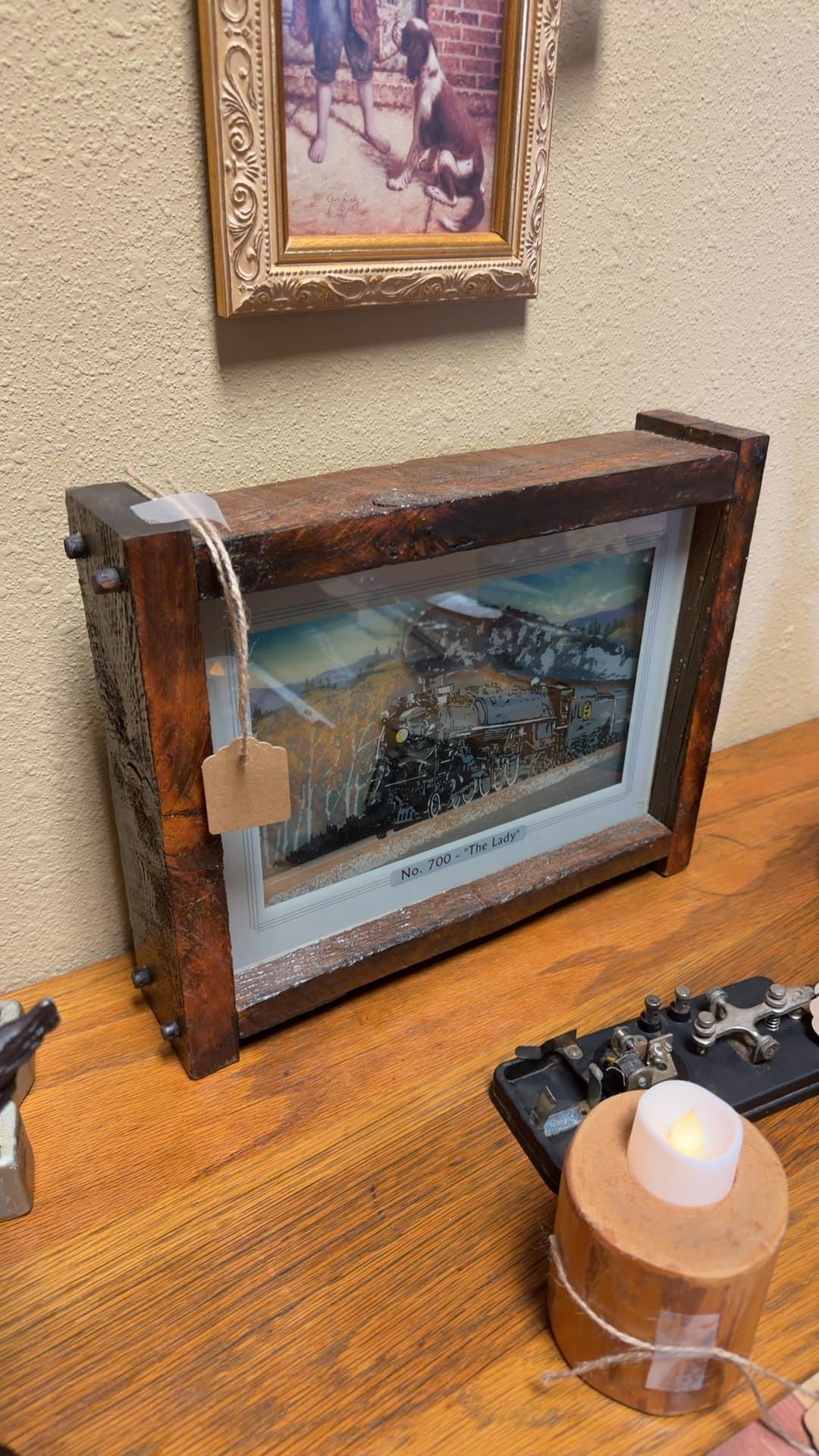 Framed Train Artwork 'No. 700 - The Lady' - Image 1