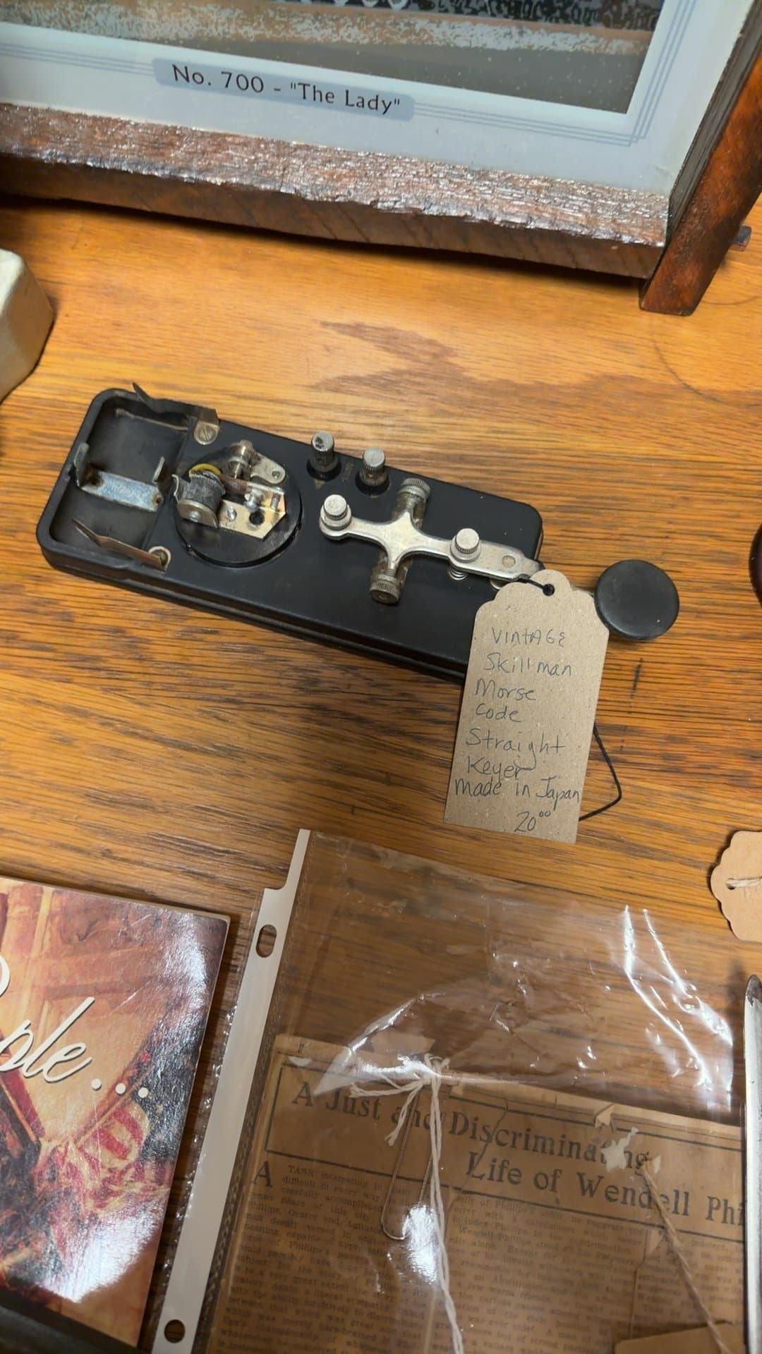 Vintage Skillman Morse Code Straight Key - Image 1