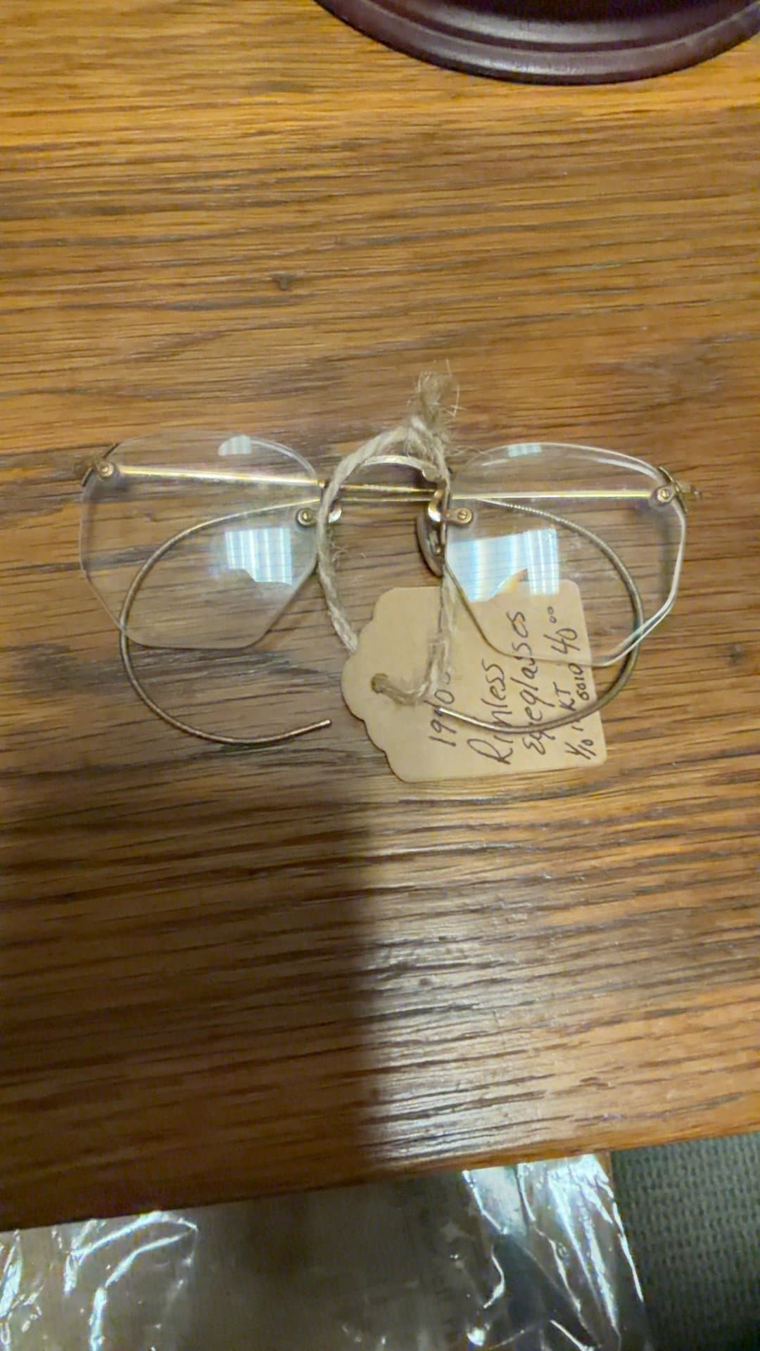 1910s Rimless Eyeglasses - Image 1
