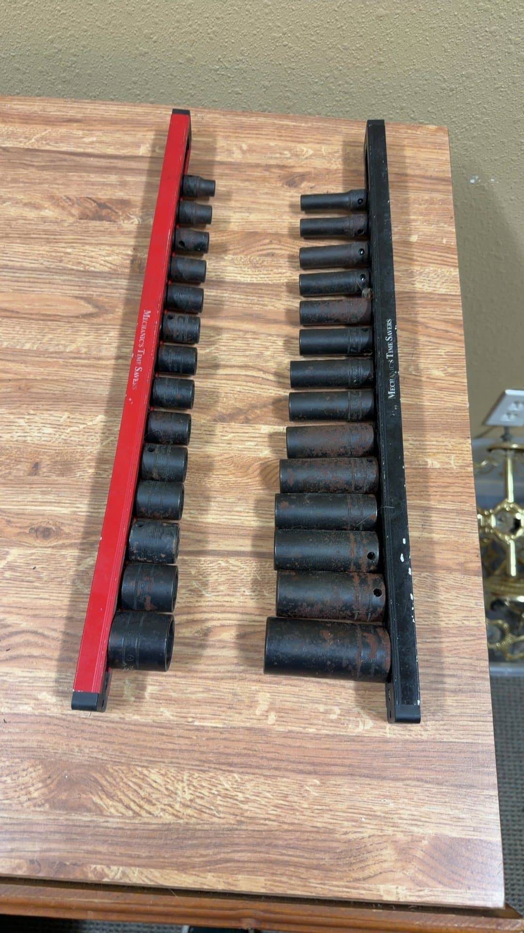 Mechanic's Time Savers Socket Organizer with Snap On Sockets - Image 1