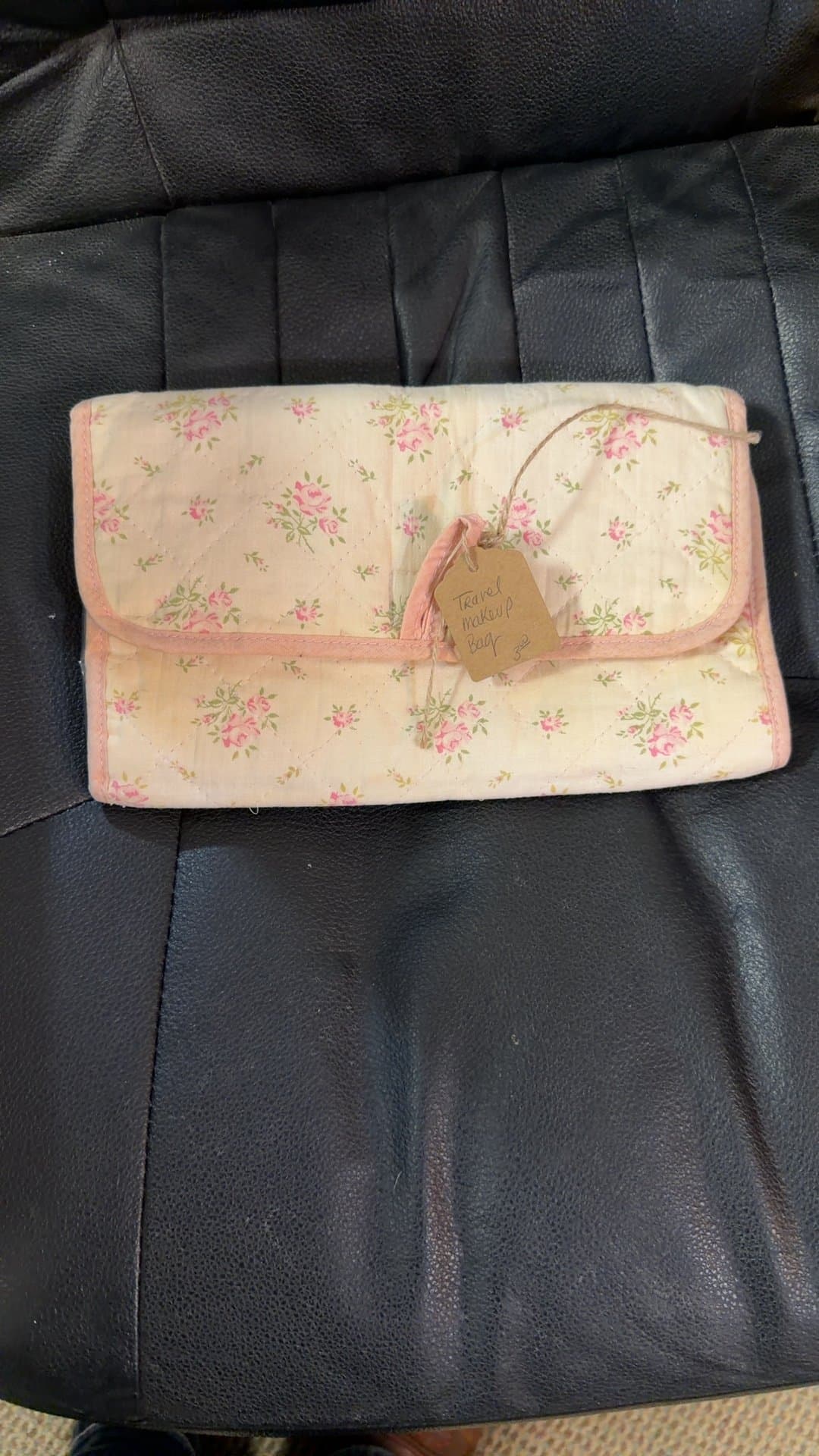 Floral Travel Makeup Bag - Image 1