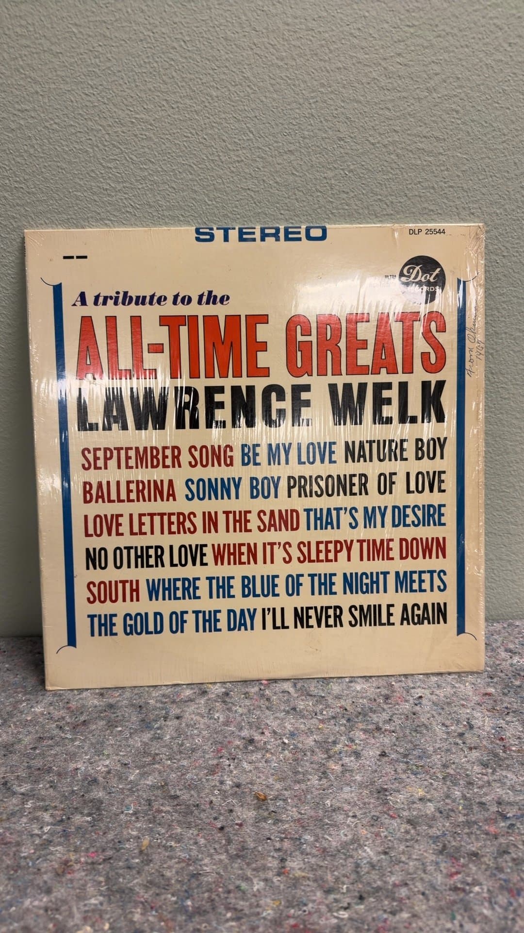 A Tribute to the All-Time Greats by Lawrence Welk Vinyl Record - Image 1