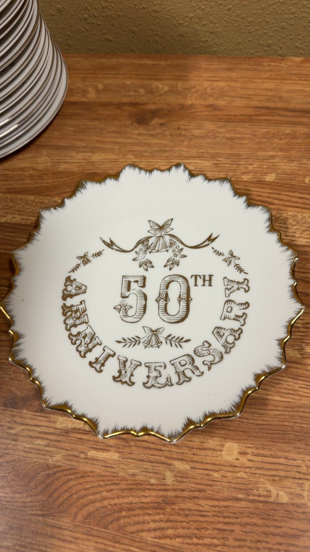 50th Anniversary Decorative Plate - Image 1