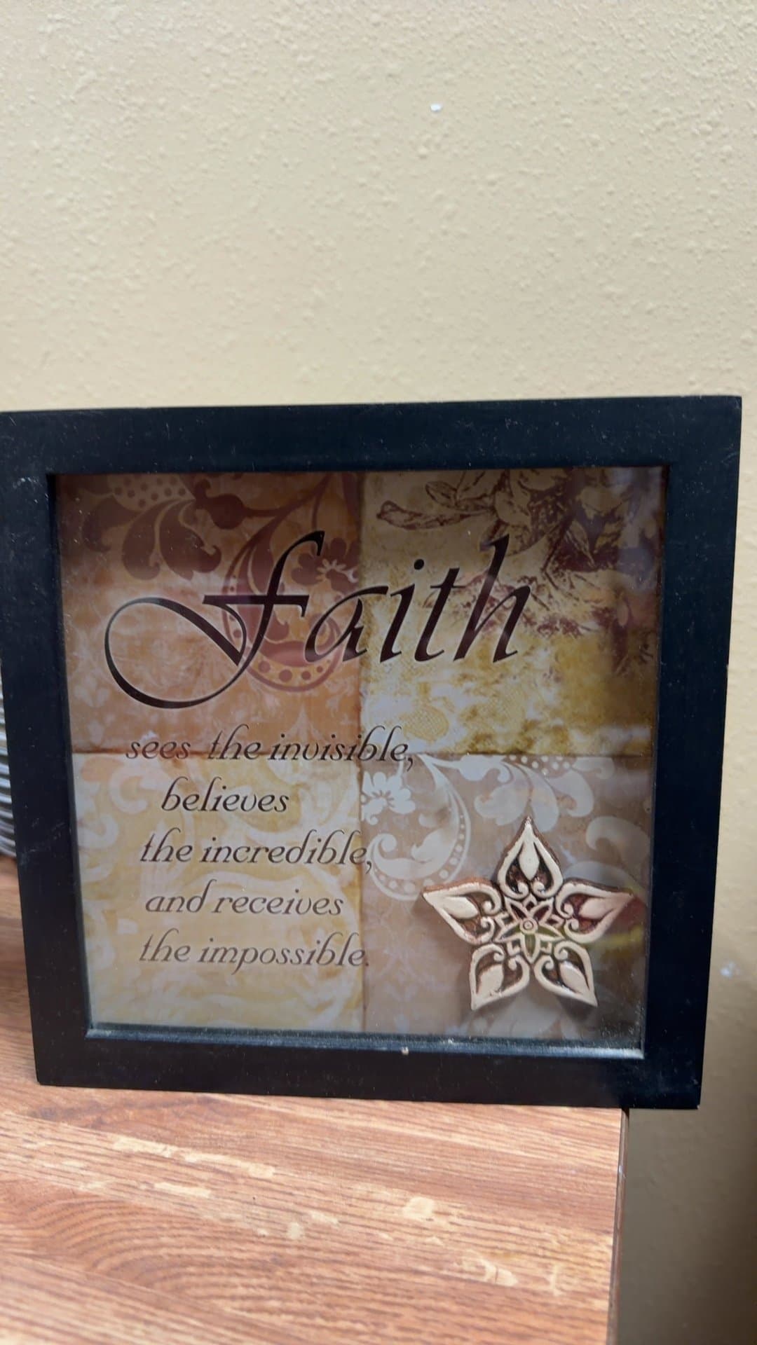 Inspirational Faith Picture Frame - Image 1