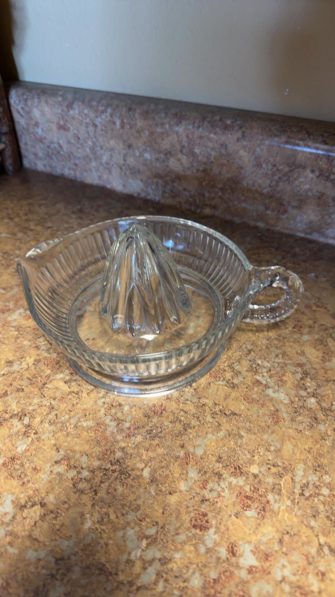 Vintage Glass Citrus Juicer - Image 1
