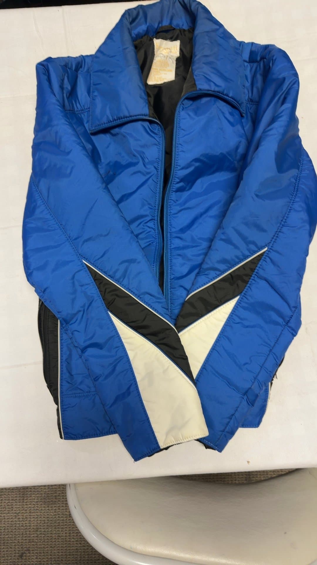 Ferranti California Blue Nylon Jacket with Eagle Patch - Image 1