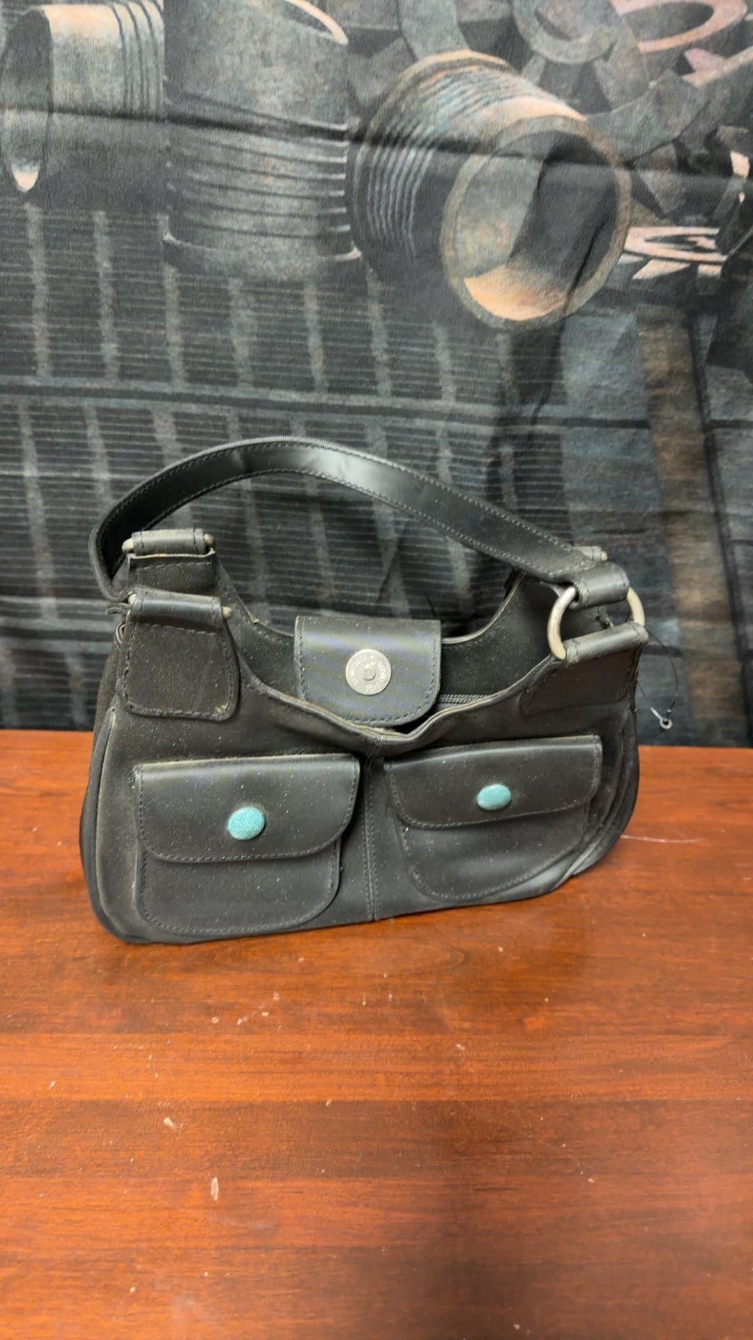 Black Leather Purse - Image 1