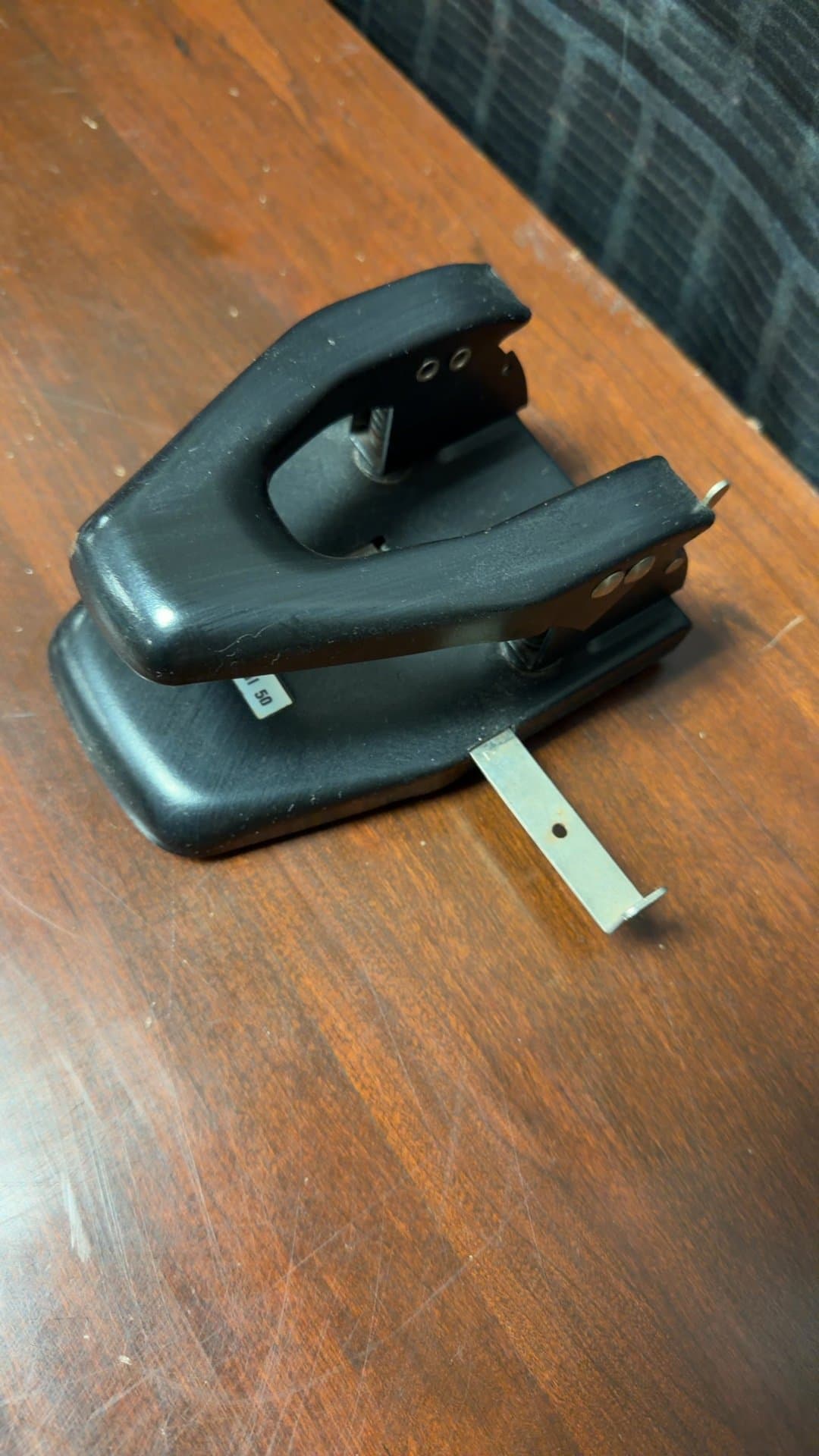 Vintage Metal Two-Hole Punch - Image 1