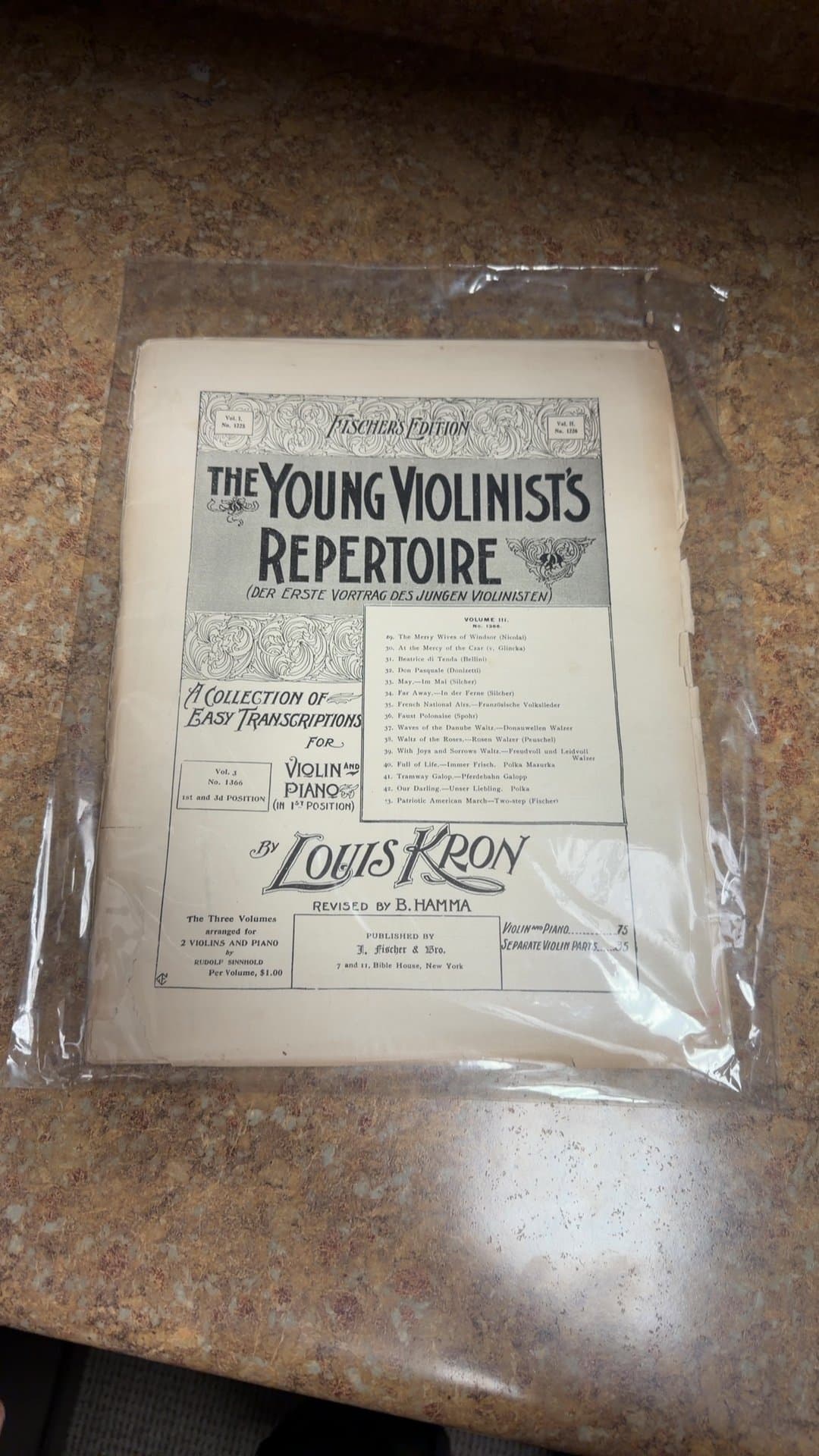 The Young Violinist's Repertoire - Volume III - Image 1