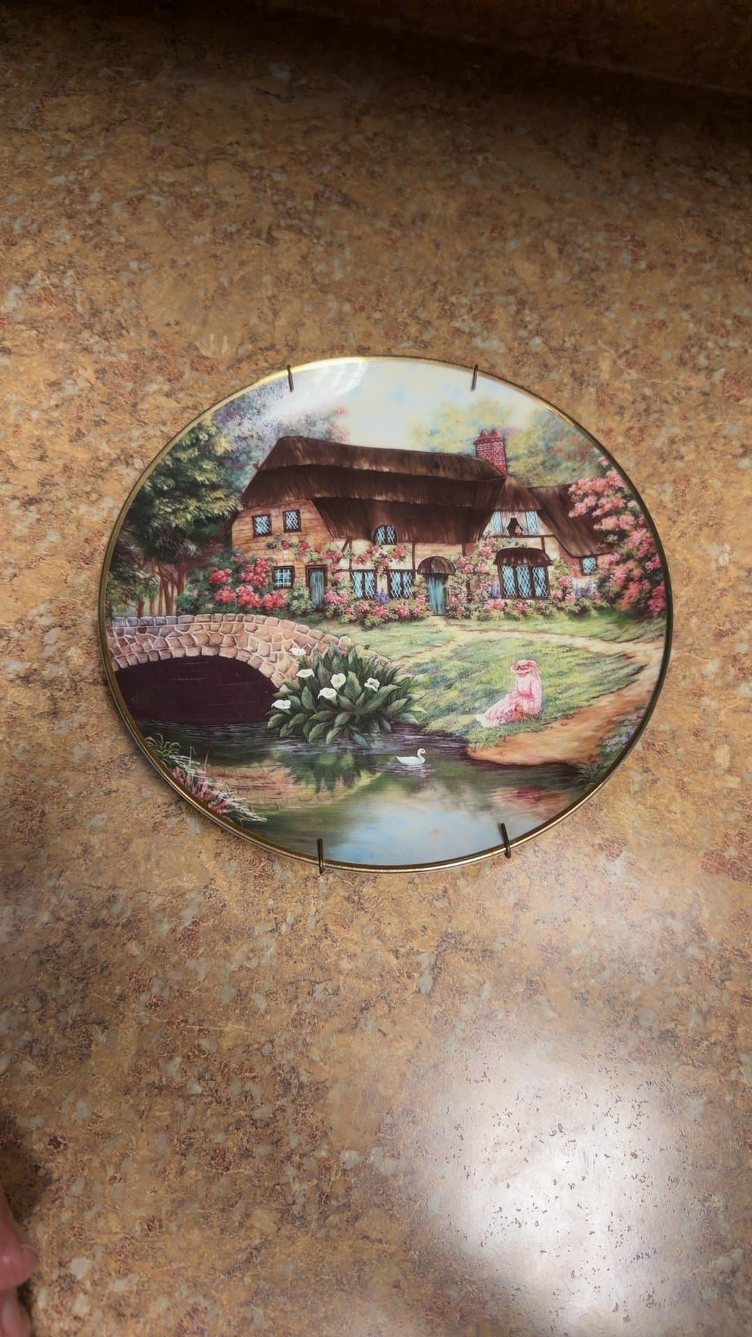 Cottage at Brookside Decorative Plate - Image 1