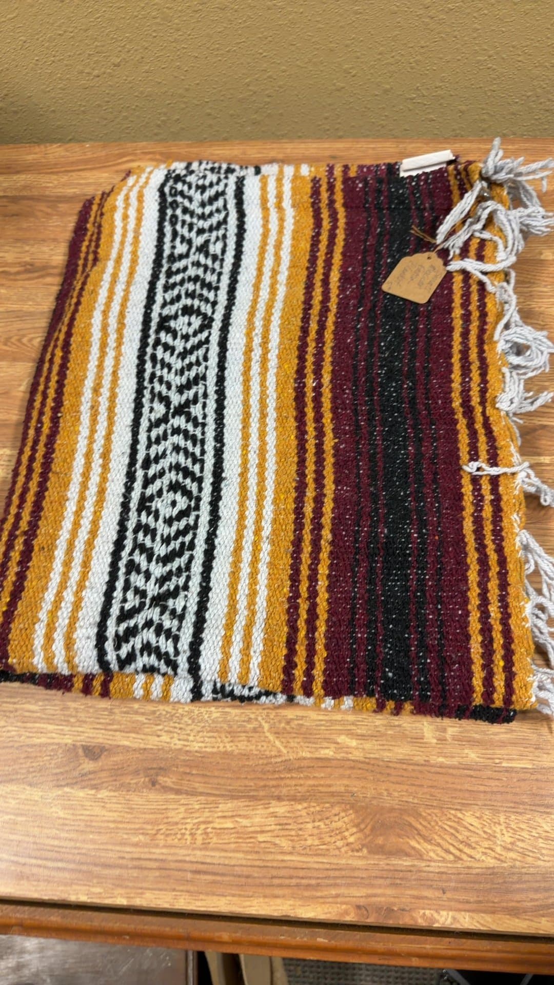 Handwoven Mexican Serape Blanket - Image 1