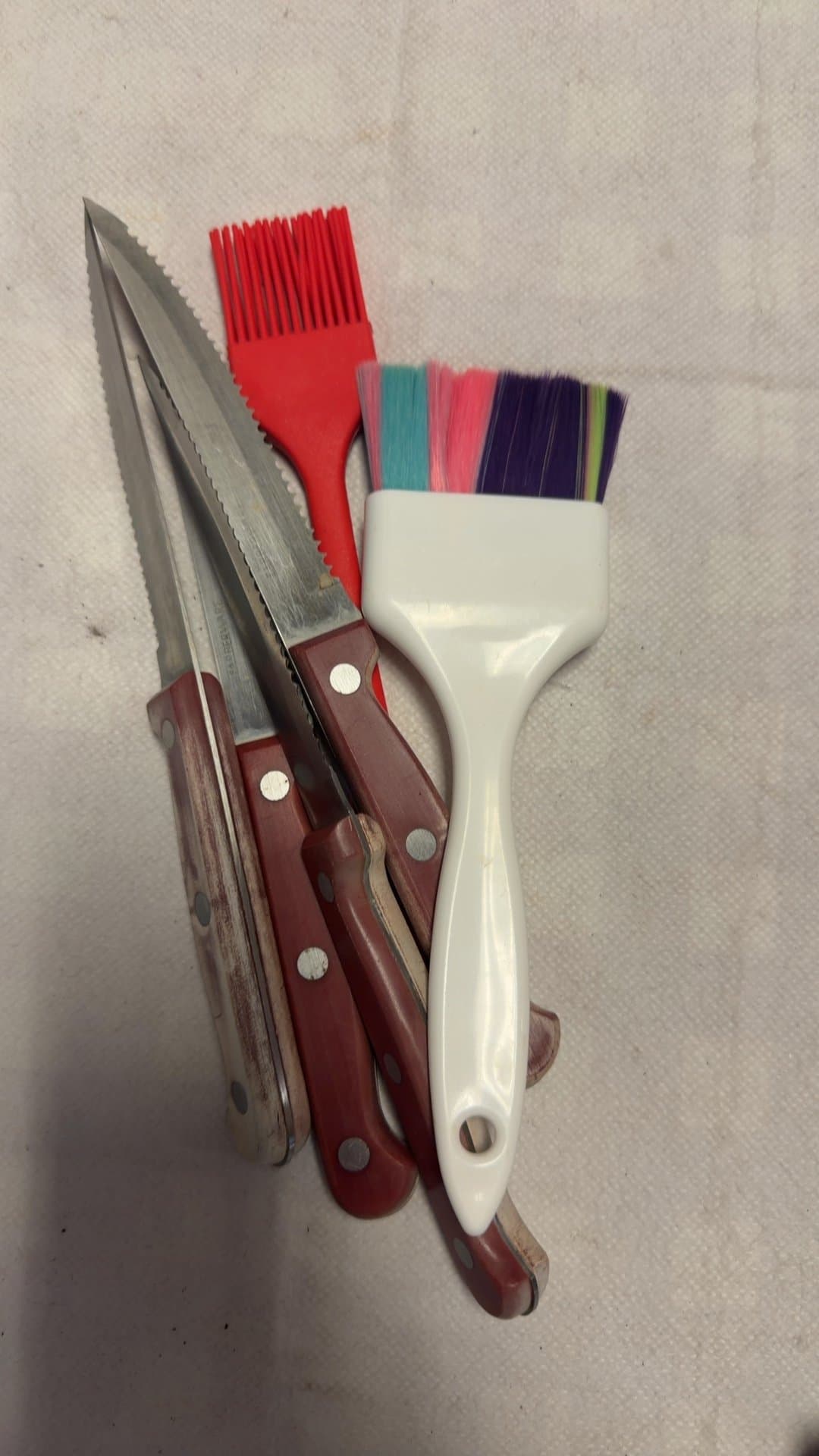 Kitchen Utensils with Knives and Brushes - Image 1