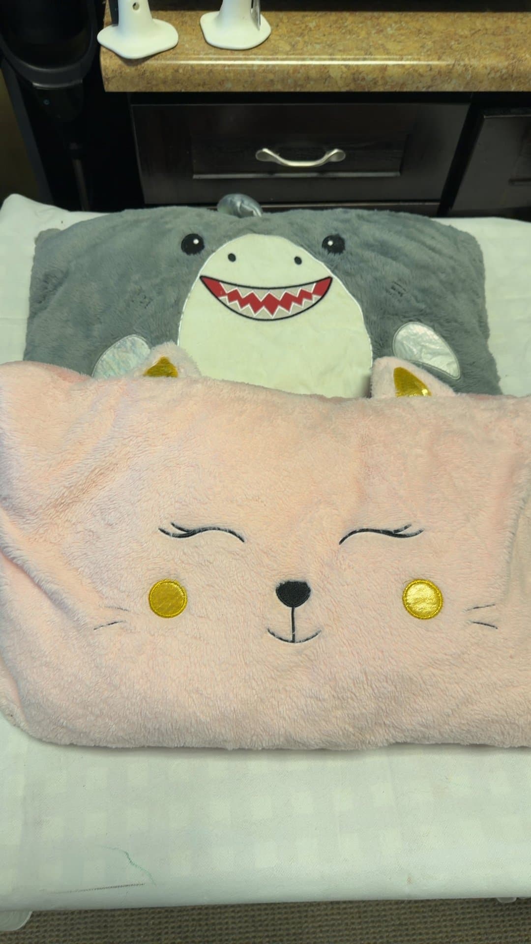 Shark and Cat Plush Pillows - Image 1