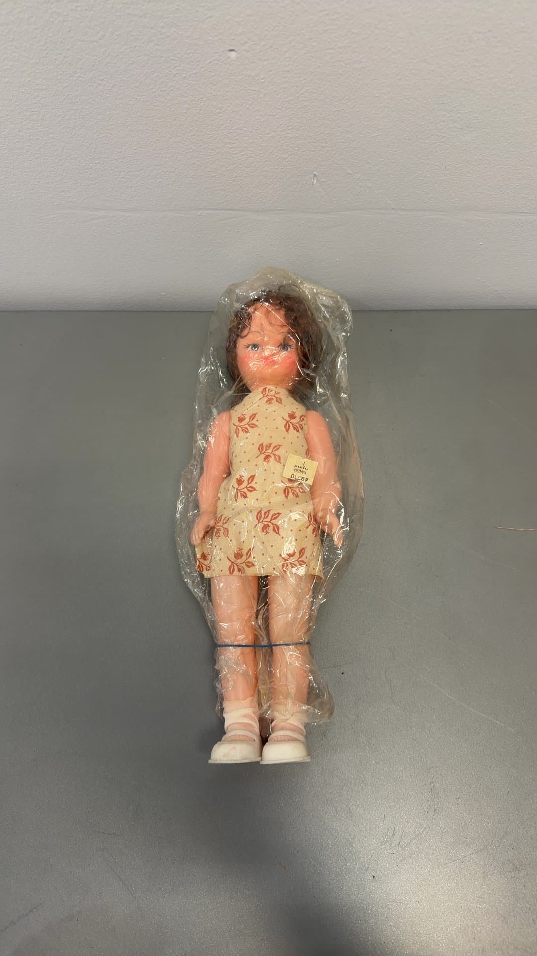 Vintage Vinyl Doll in Original Plastic Packaging - Image 1
