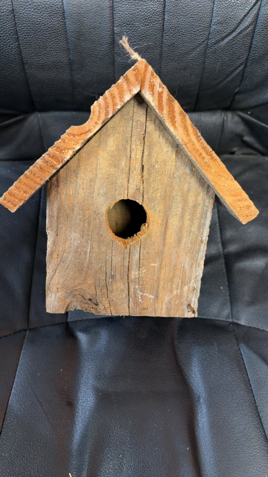 Rustic Wooden Birdhouse - Image 1