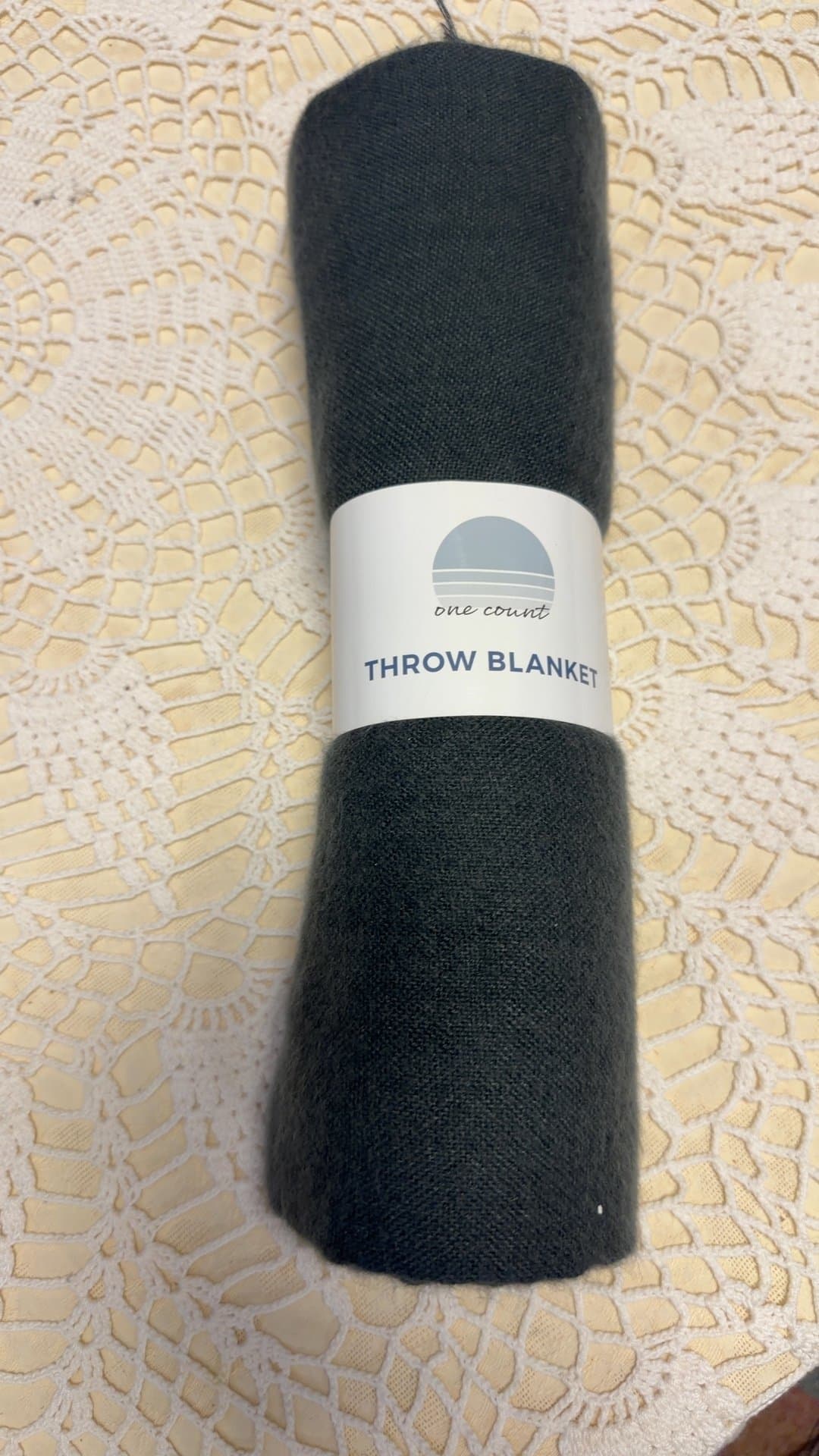 Target Bullseye Playground Dark Gray Throw Blanket 50x60 - Image 1