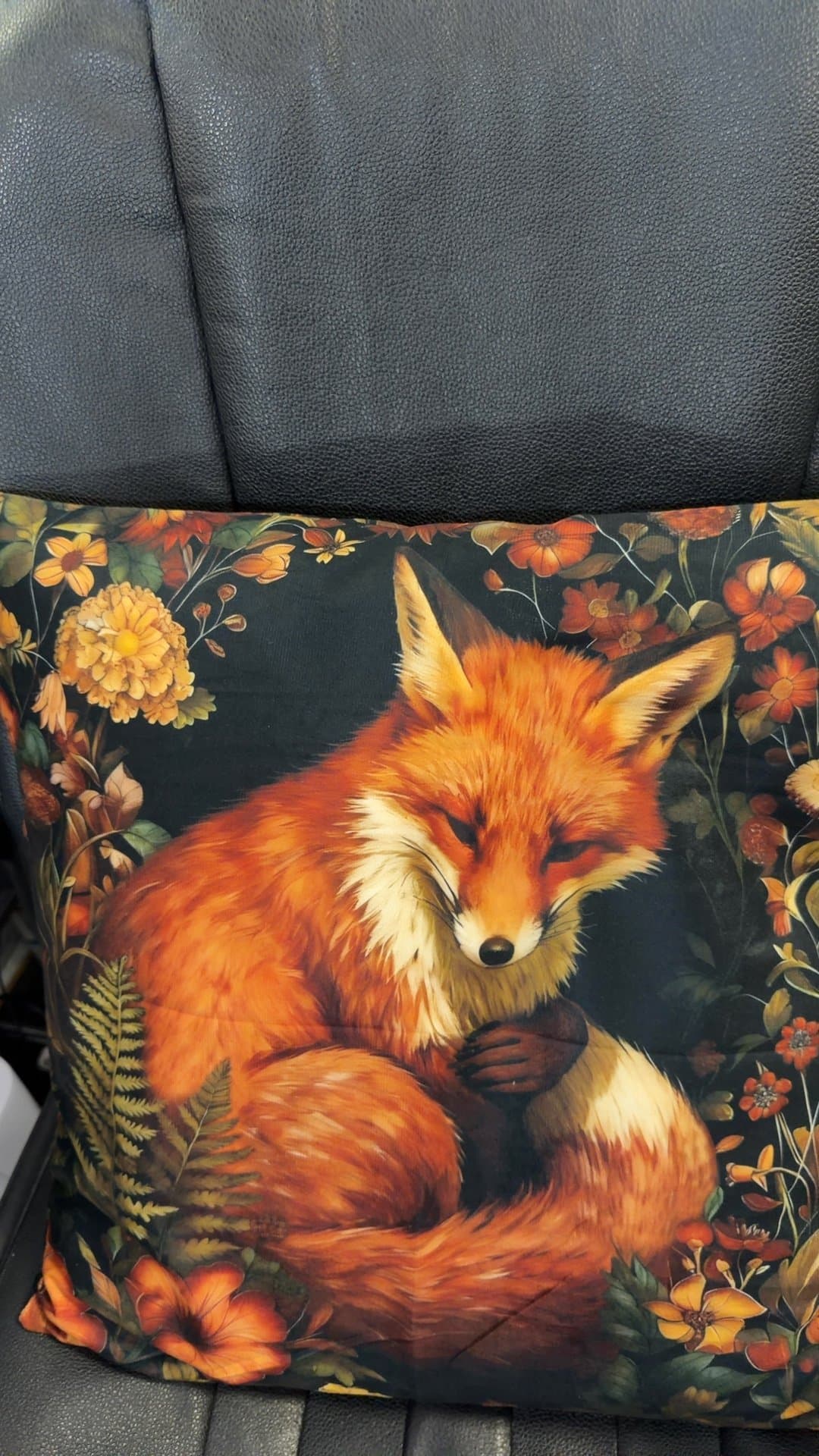 Fox Print Decorative Pillow - Image 1