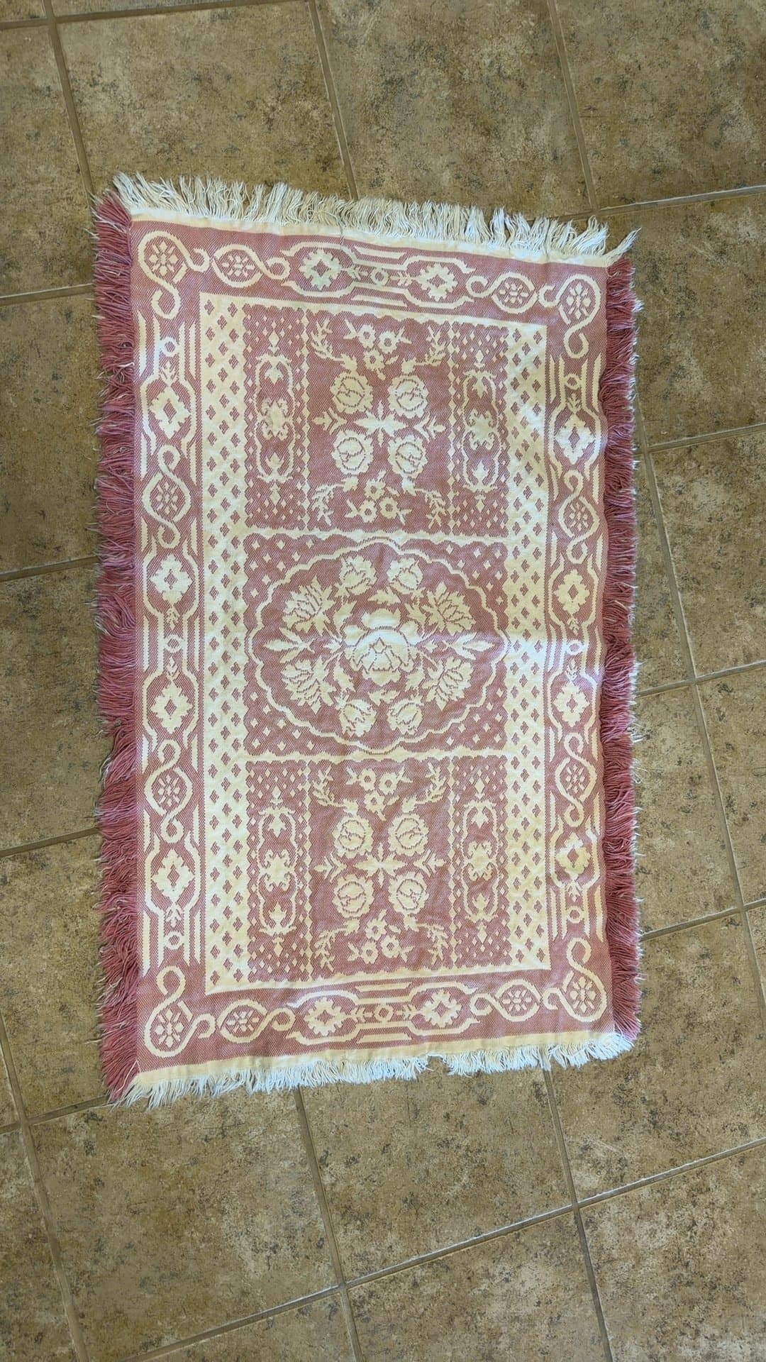 Floral Motif Area Rug - Image 1