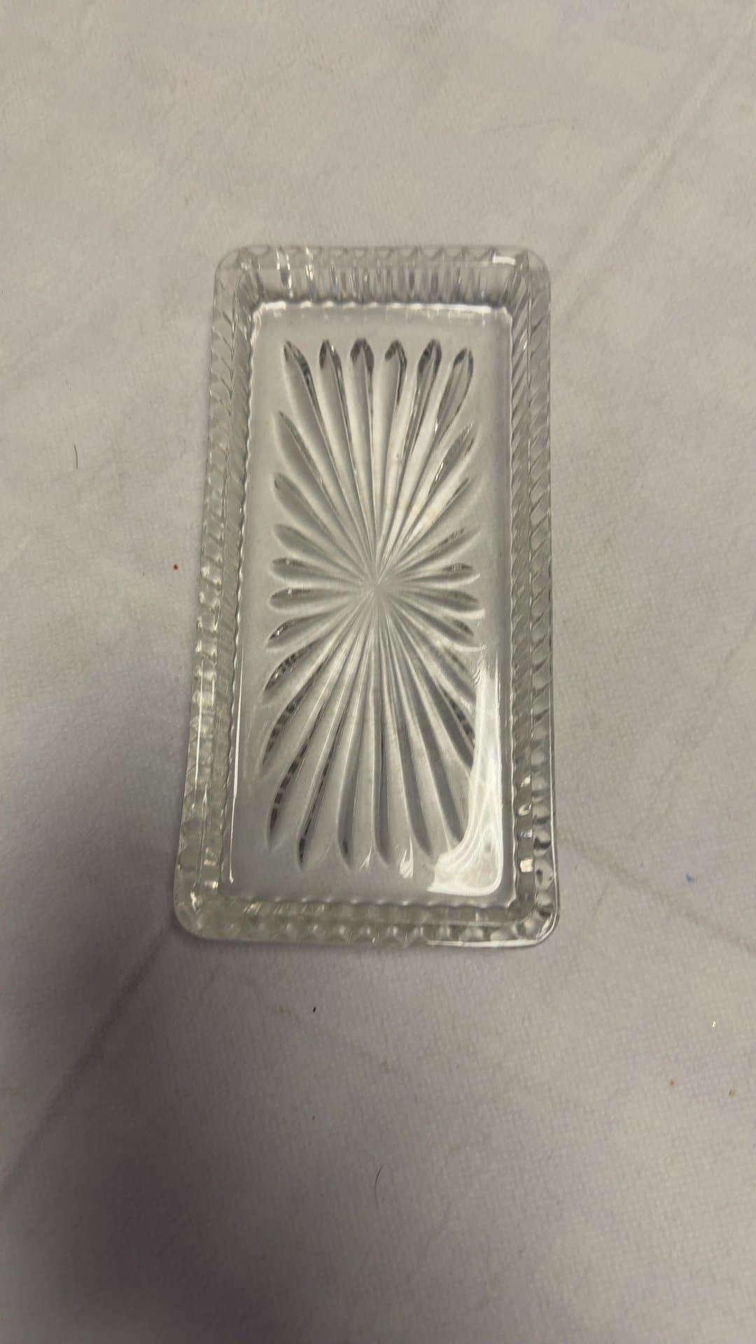 Vintage Glass Trinket Dish - Image 1