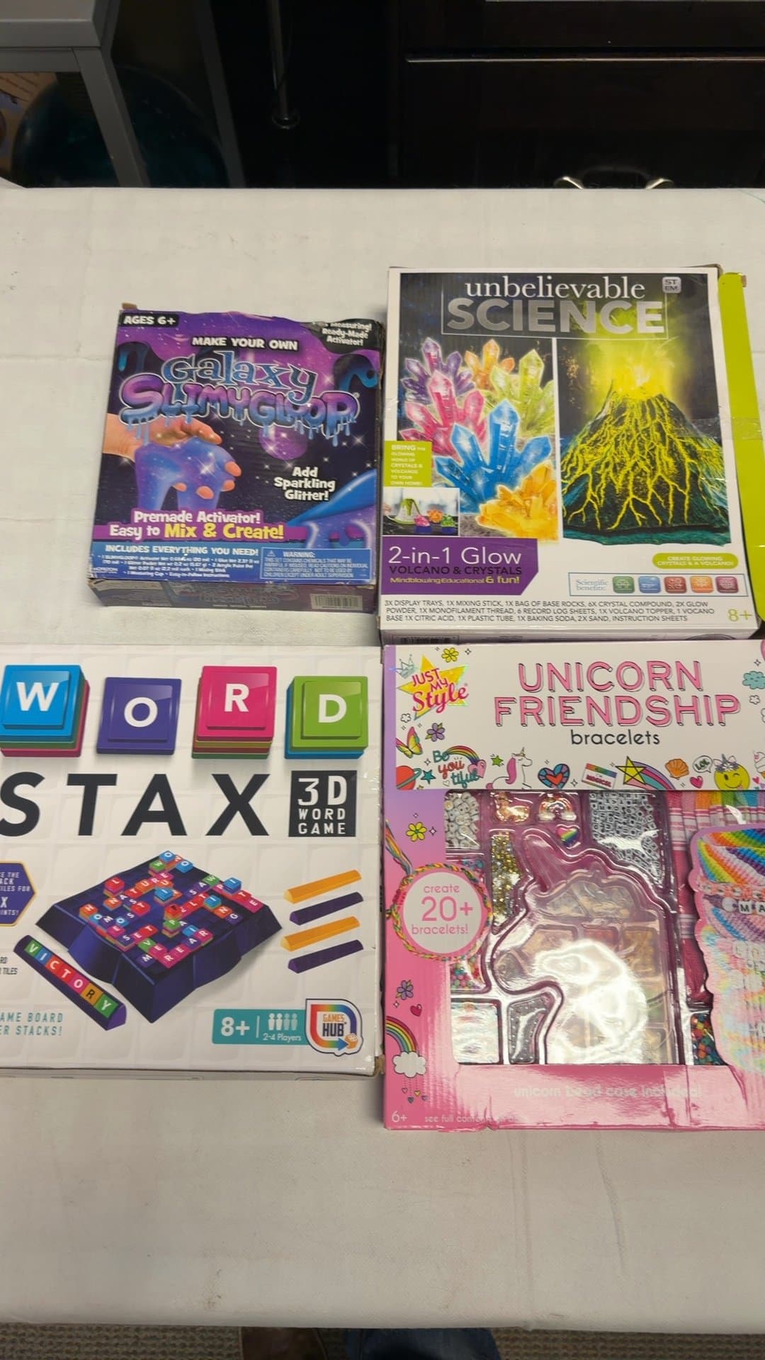 Lot of 4 Children's Activity Kits and Games - Image 1