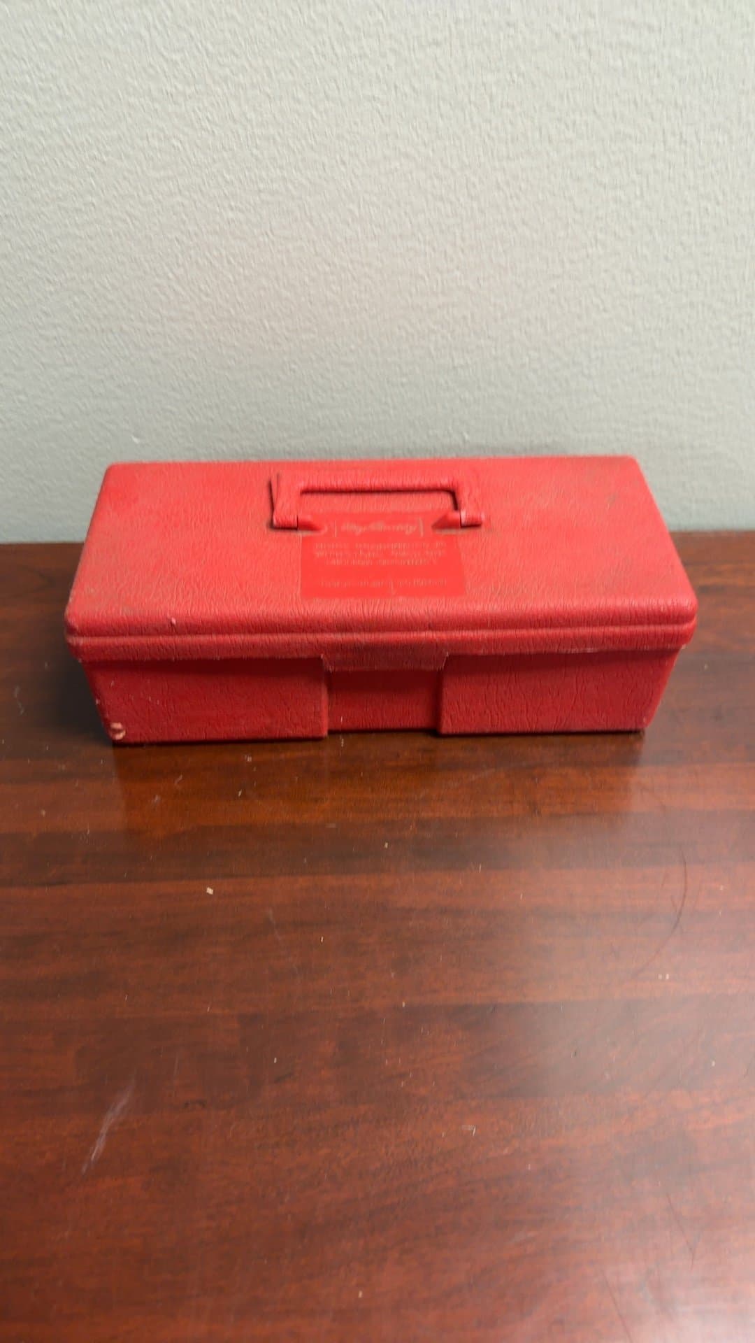Vintage My Buddy Red Plastic Toolbox - Image 1