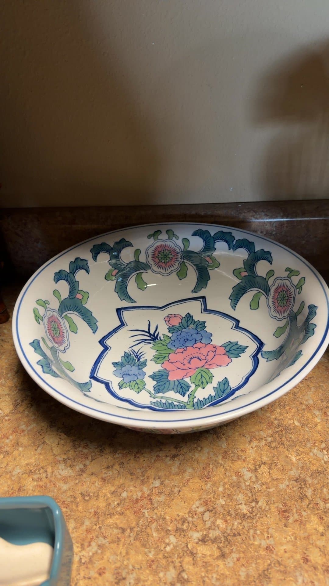 Floral Porcelain Bowl - Image 1