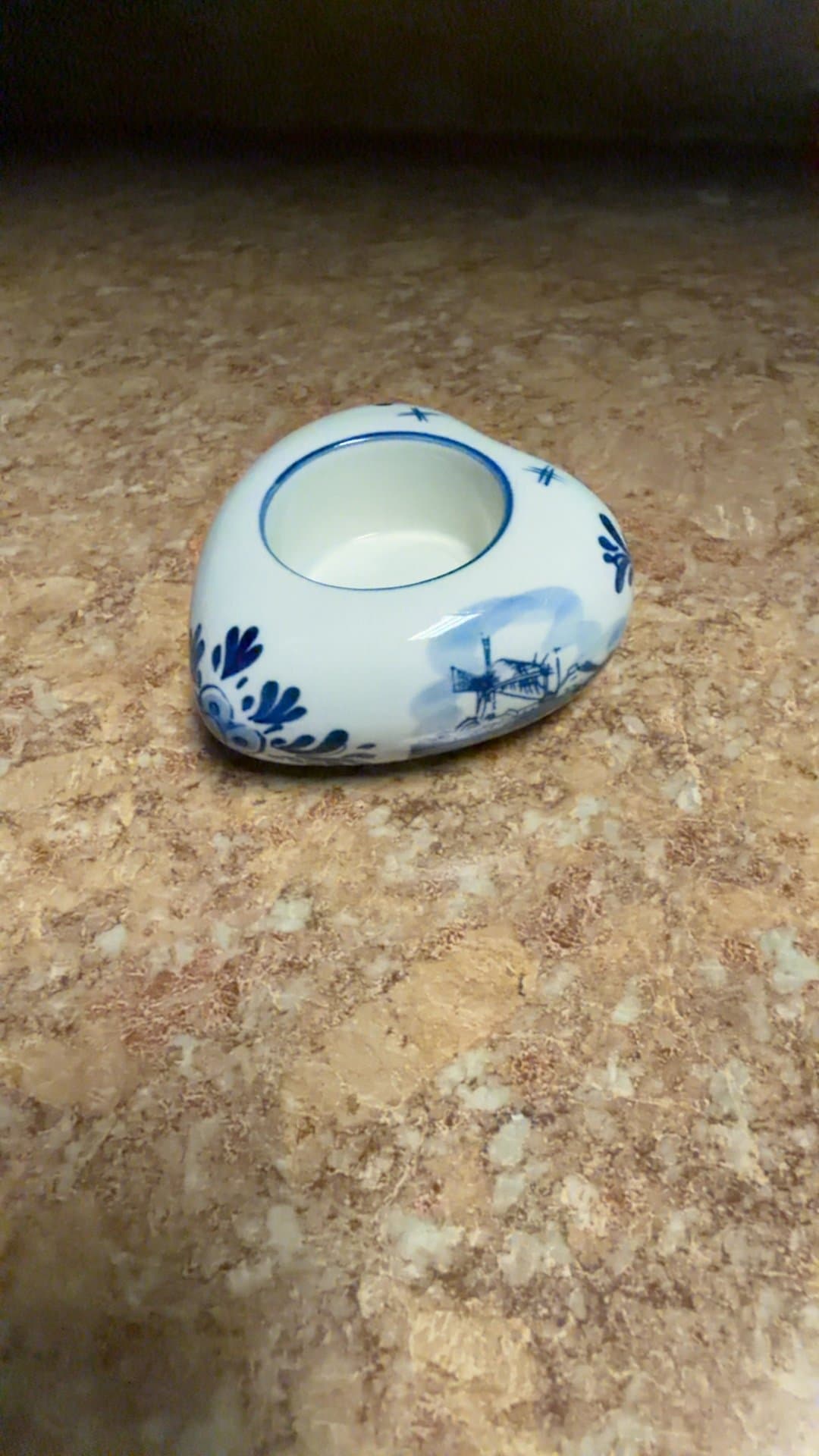 Delft Blue tealight Holder Heinenen Delfts Bleuw - Image 1