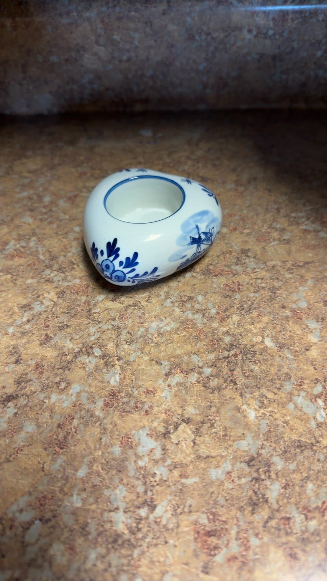 Delft blue tealight holder by Heininen Delfts Blauw - Image 1