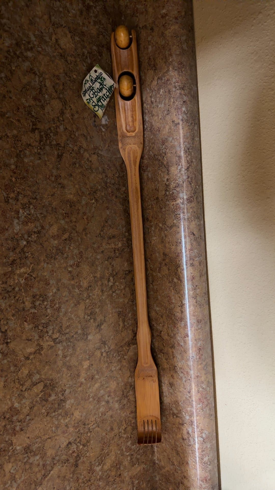 Wooden Back Scratcher with Rollers - Image 1