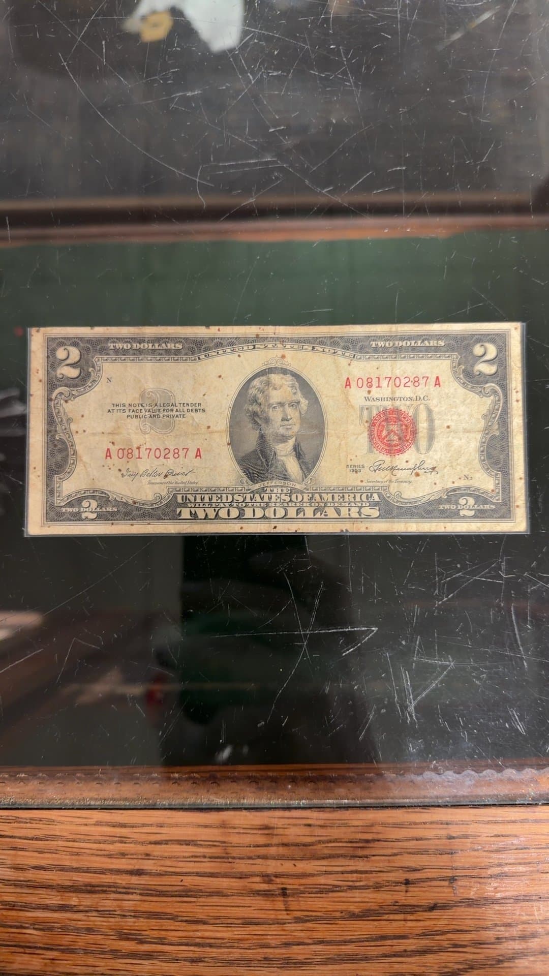 1953 United States Two-Dollar Bill - Image 1