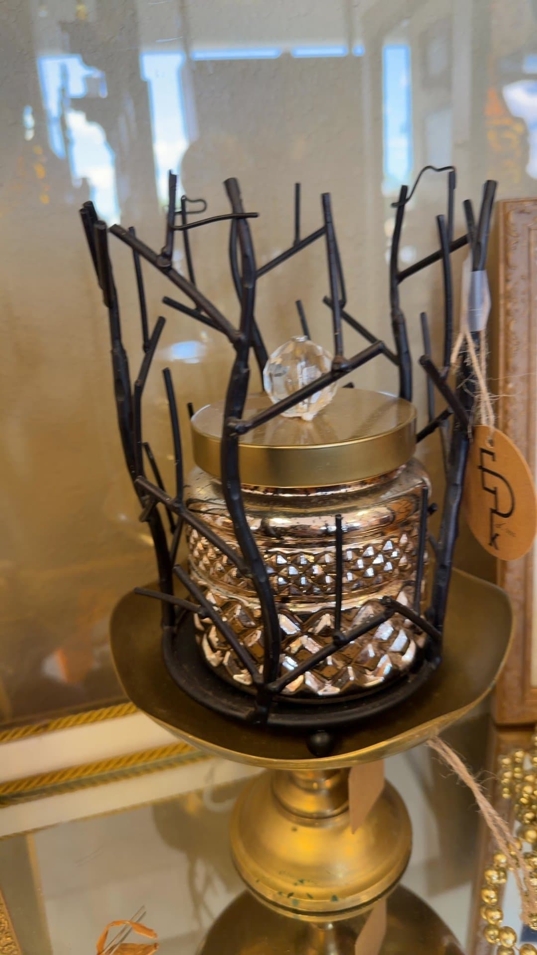 Branch Hurricane Candle Holder - Image 1