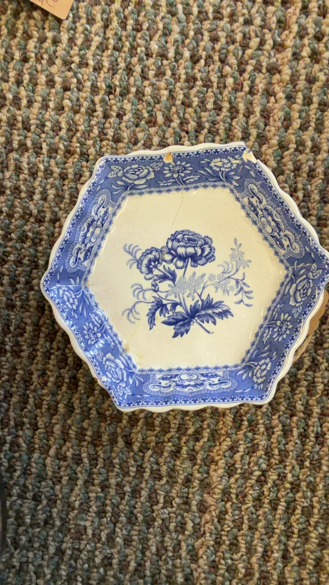 Spode Blue Room Collection 'Sutherland' Octagonal Trinket Dish - Image 1
