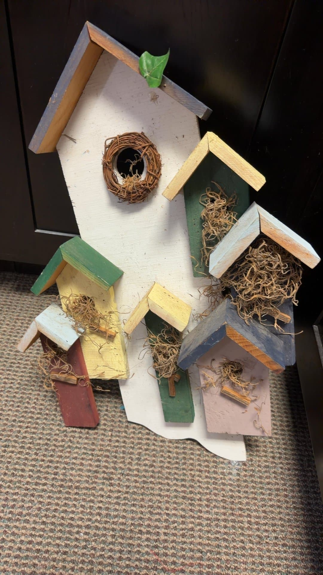 Decorative Wooden Birdhouse Wall Art - Image 1