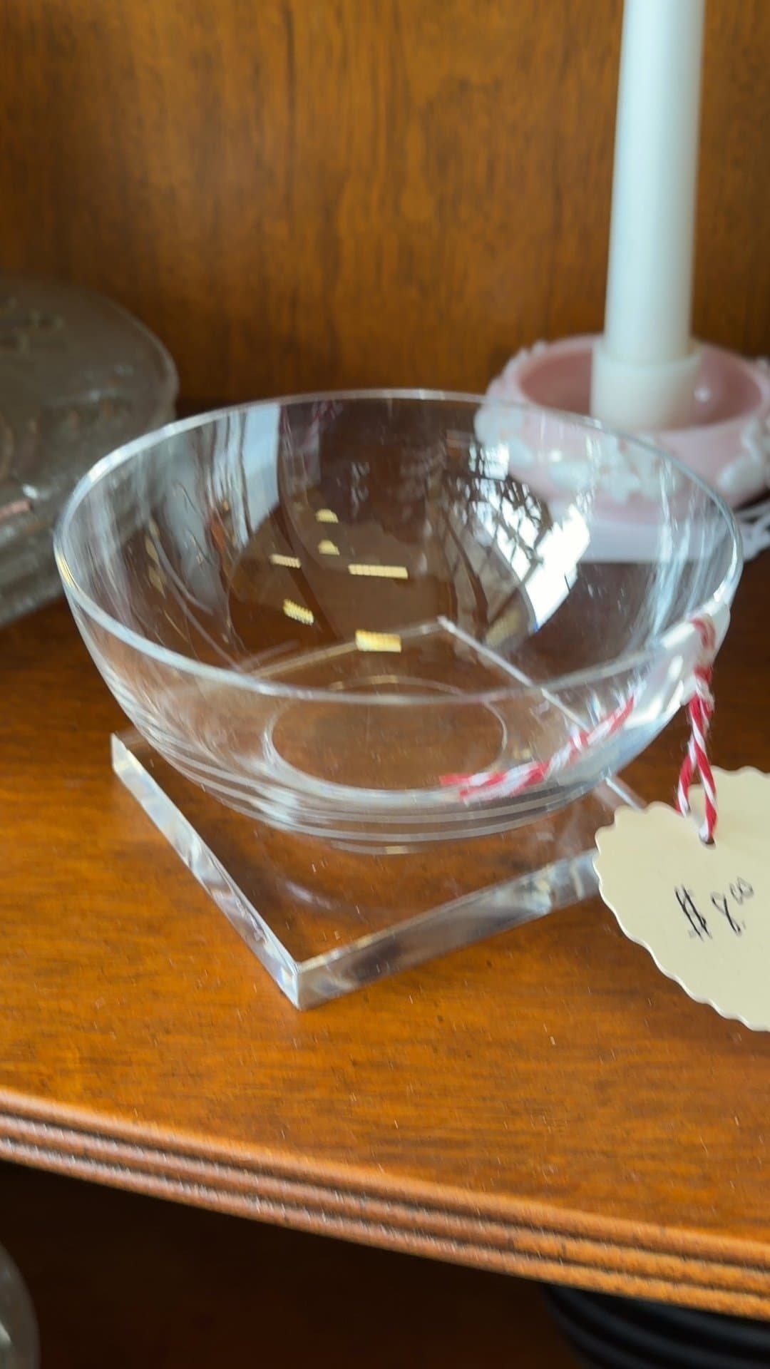 Clear Glass Decorative Bowl - Image 1