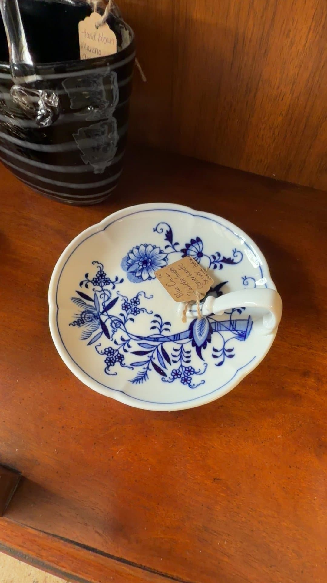 Blue Onion Zwiebelmuster Center Handle Server - Image 1