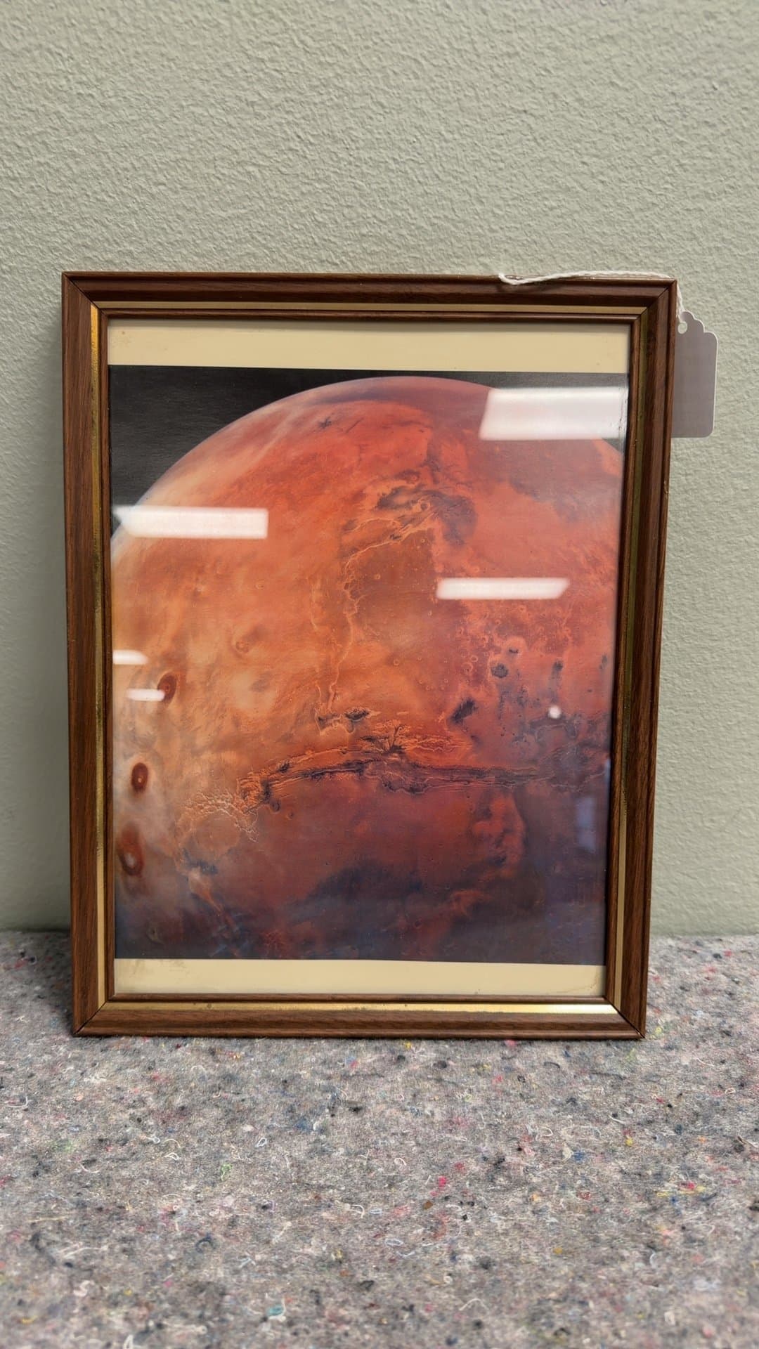 NASA Viking I Orbiter Photo of Mars in Frame - Image 1