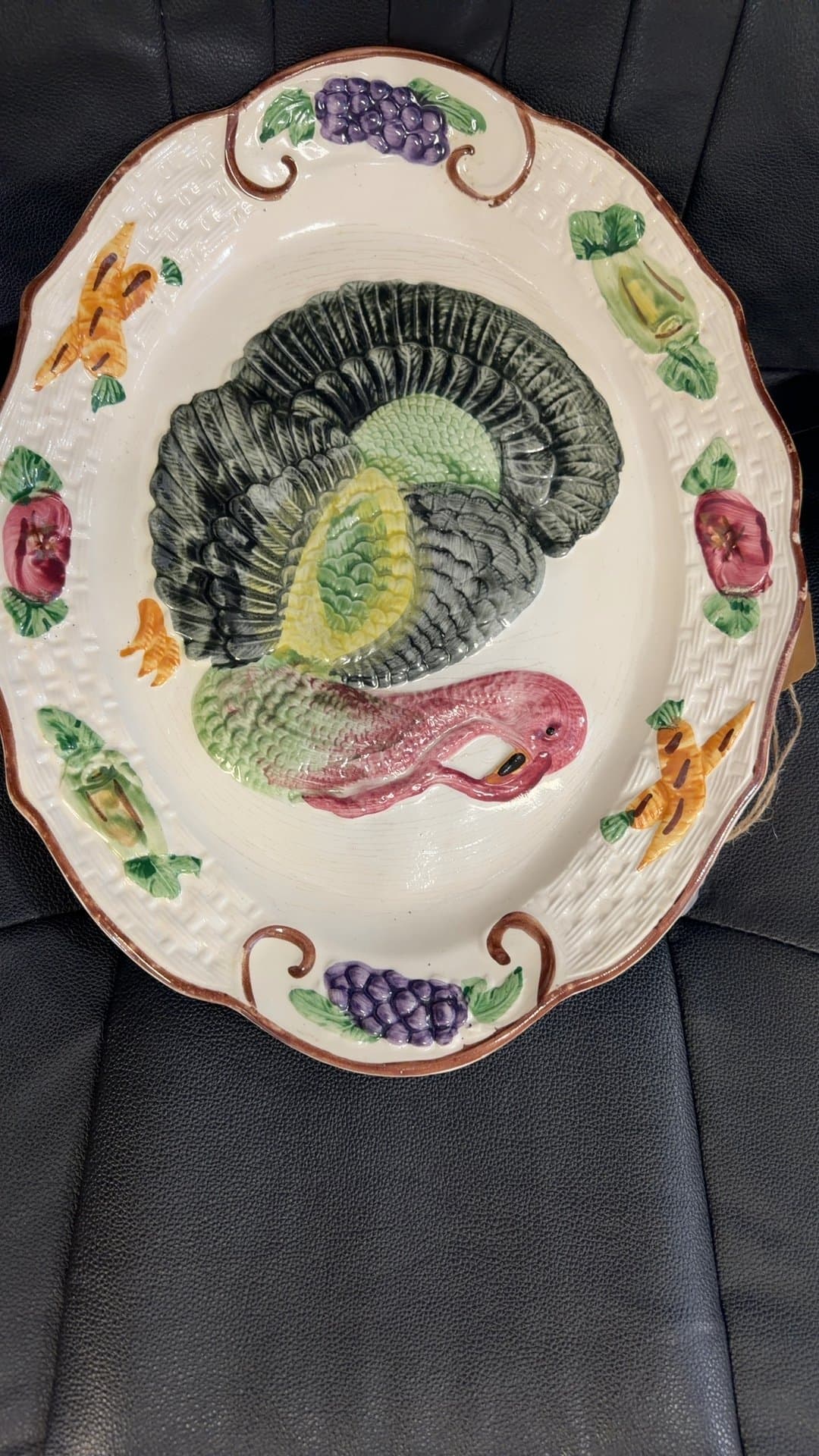 Vintage Ceramic Turkey Platter - Image 1