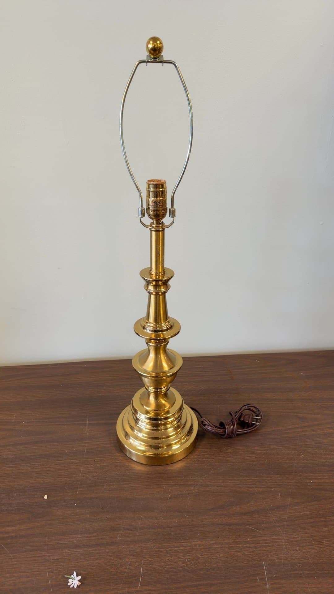 Vintage Brass Table Lamp - Image 1