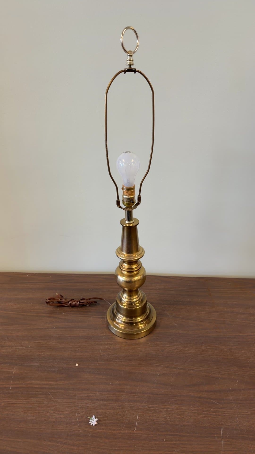 Vintage Brass Table Lamp - Image 1