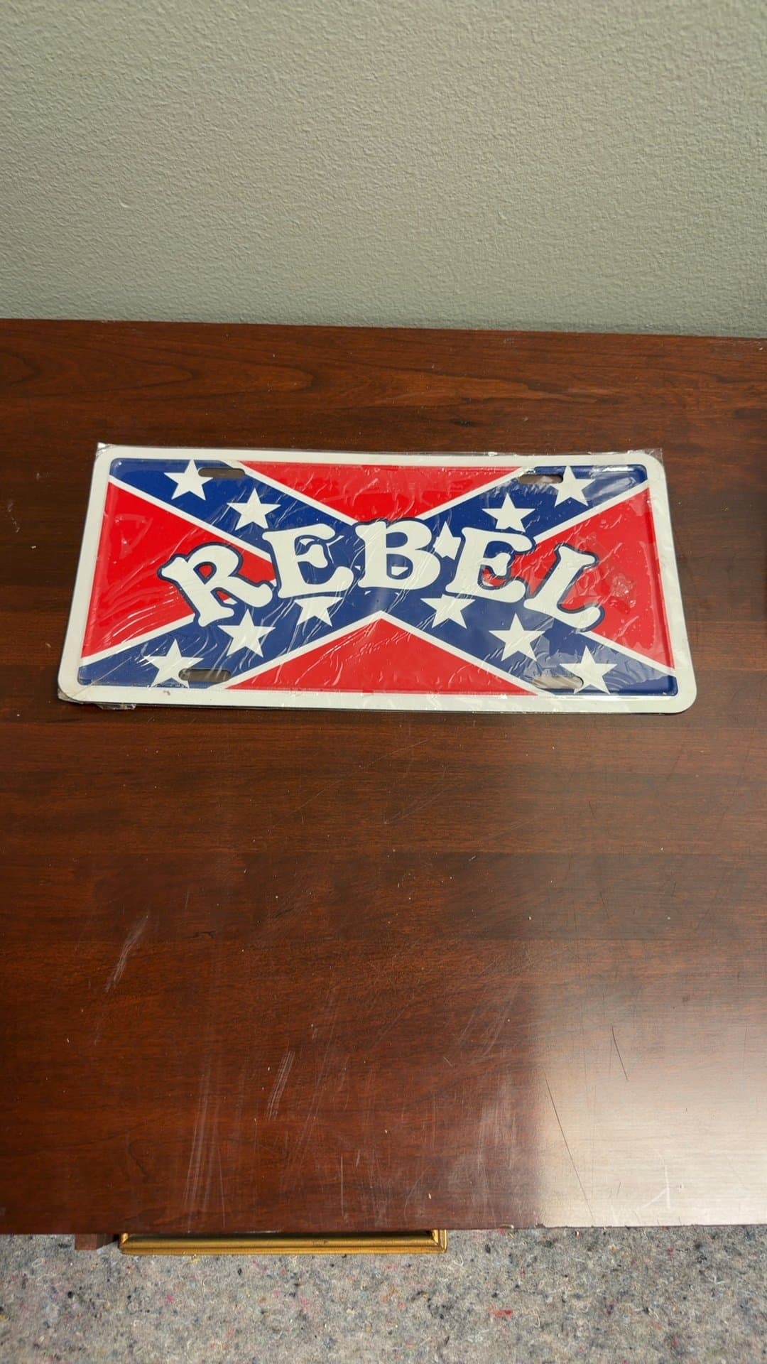Rebel Flag License Plate - Image 1
