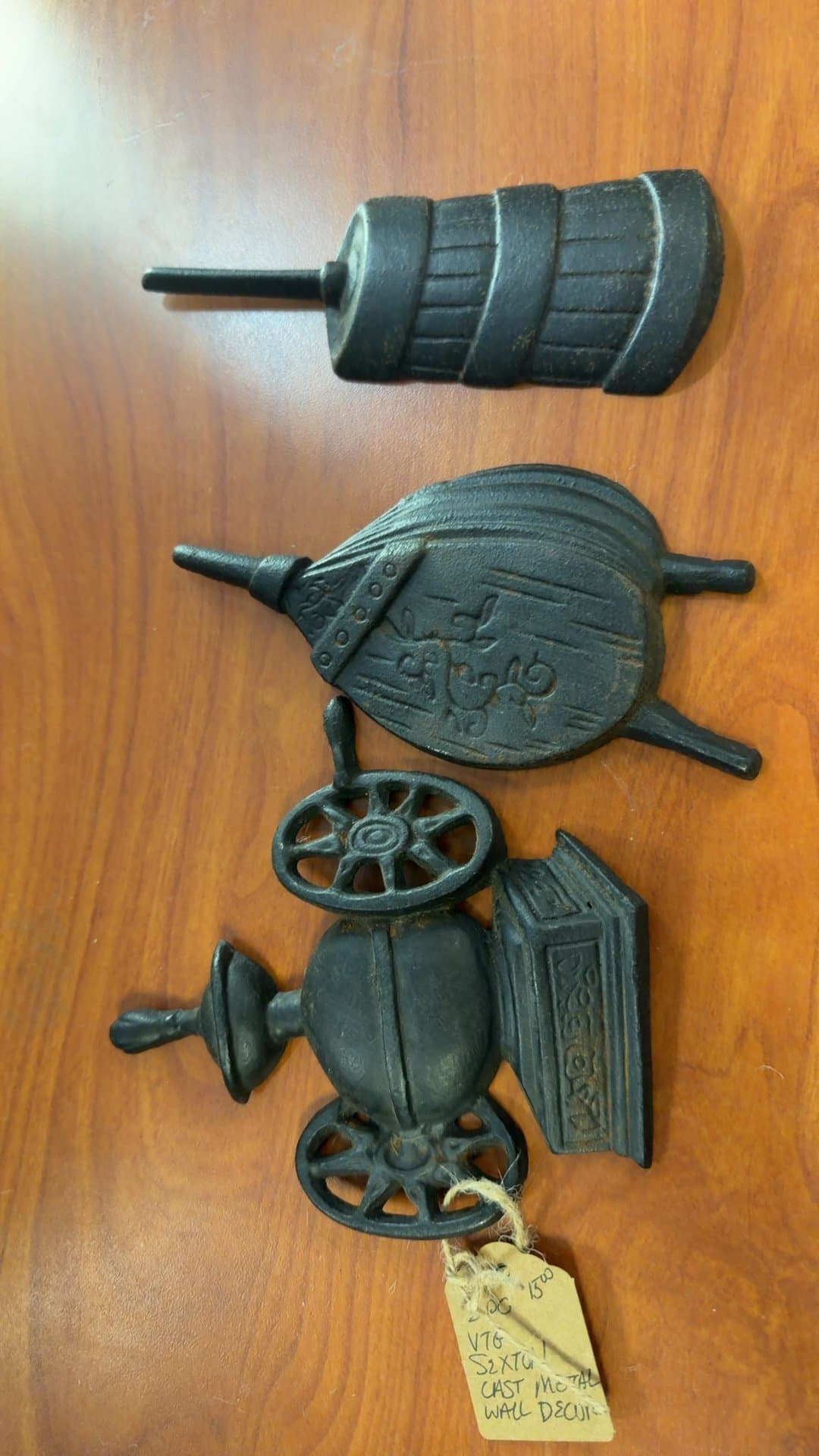 Vintage Sexton Cast Metal Wall Decor Set - Image 1