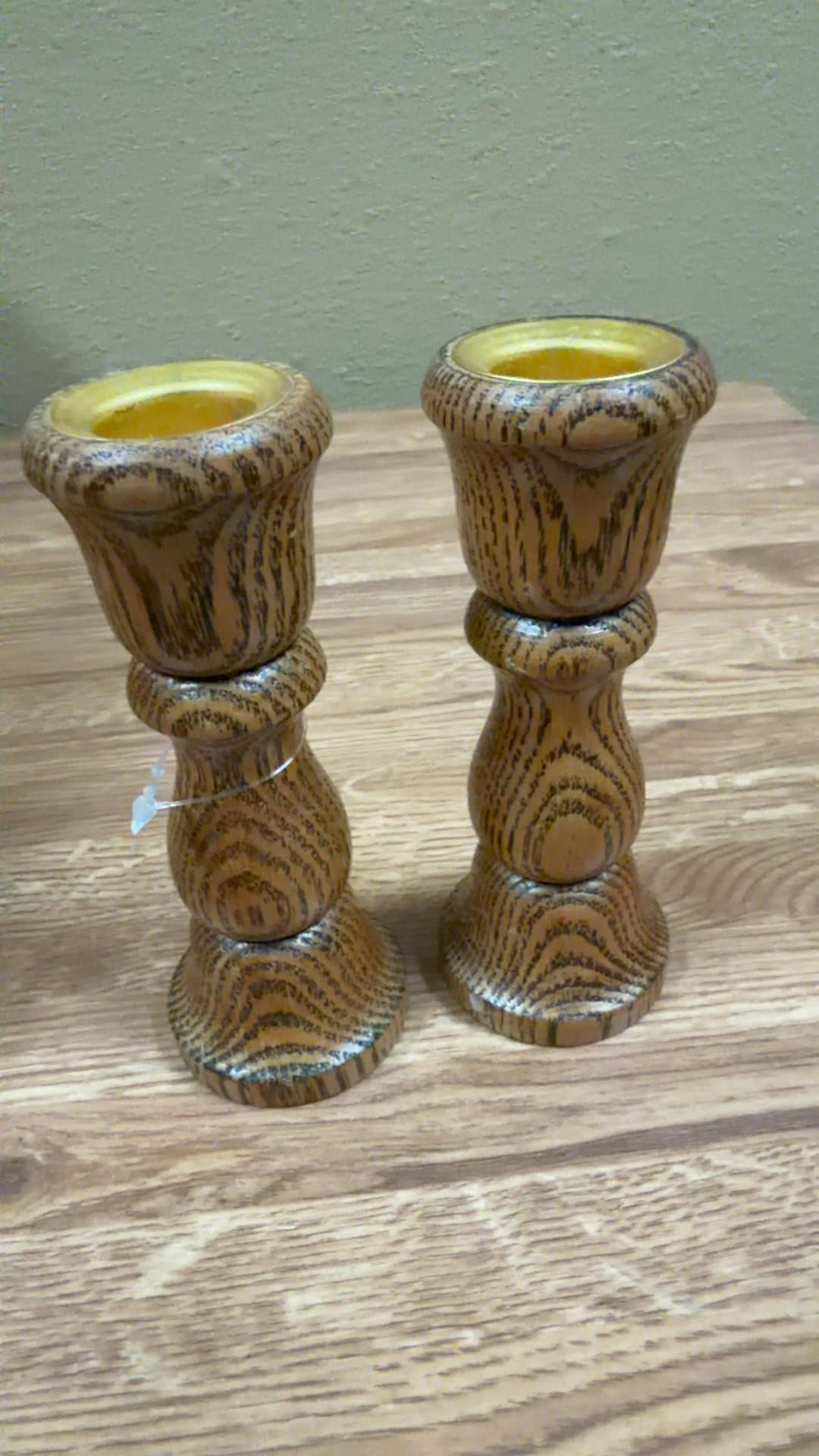 Wooden Candle Holders - Image 1