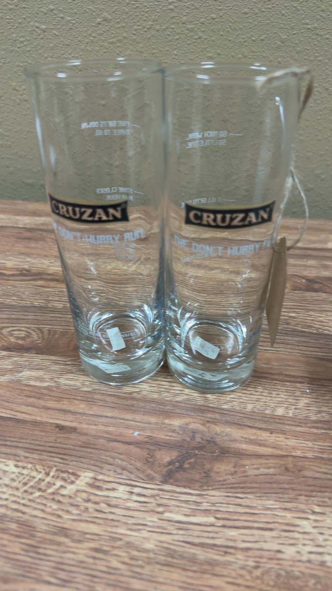 Cruzan Rum Promotional Highball Glasses - Image 1