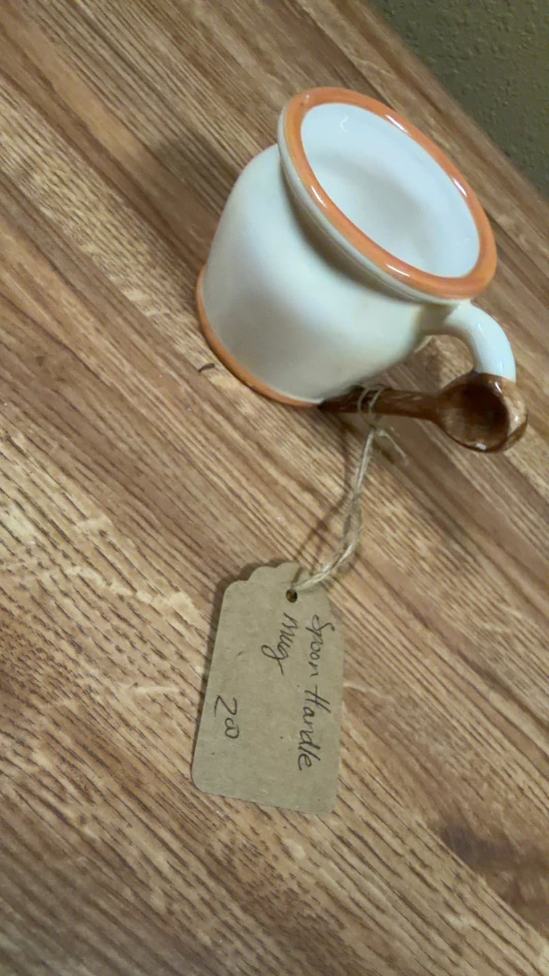 Ceramic Mug with Spoon Handle - Image 1