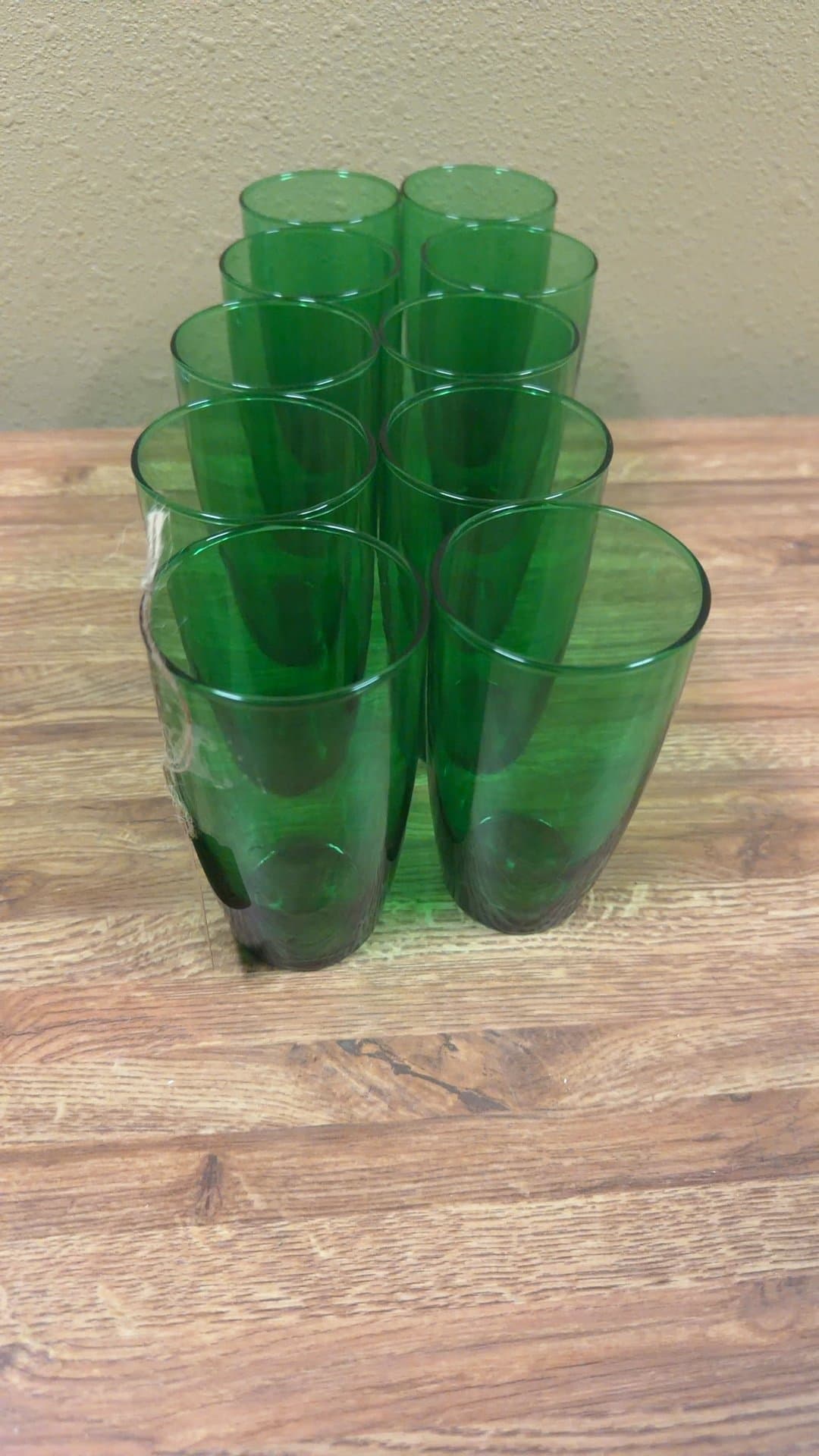 1950s-60s Forest Green Tumblers Set - Image 1