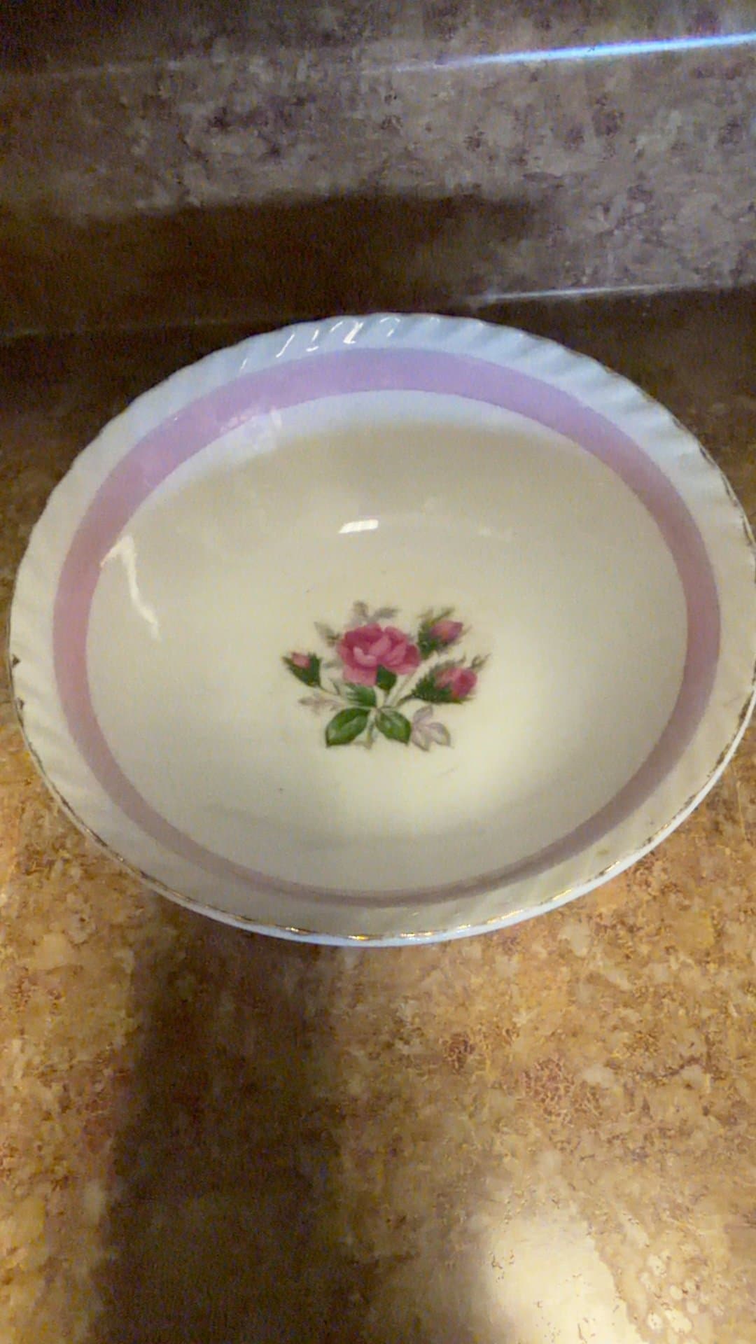 1950's Japanese Floral Bowl - Image 1