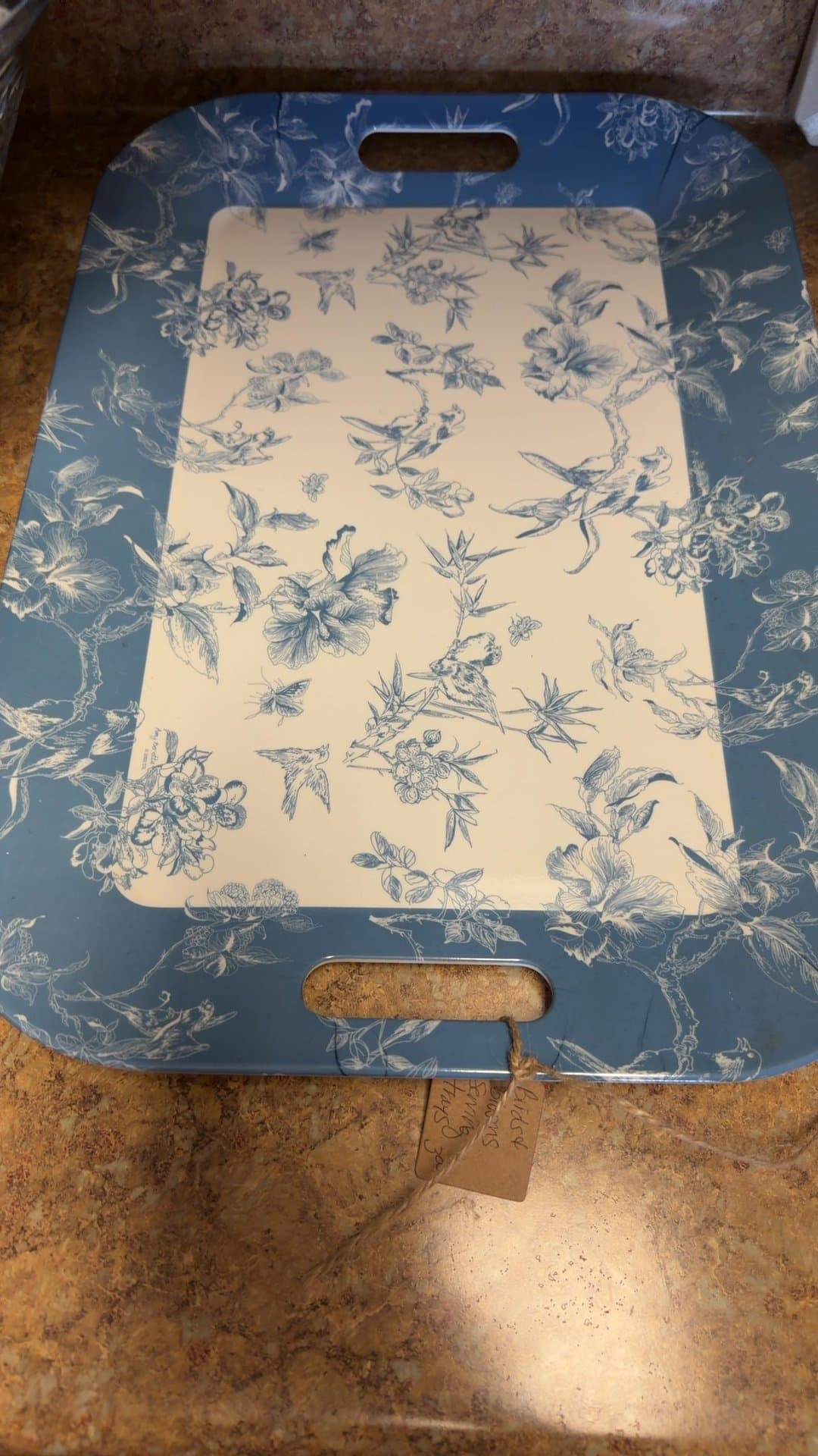 Floral Pattern Serving Tray - Image 1