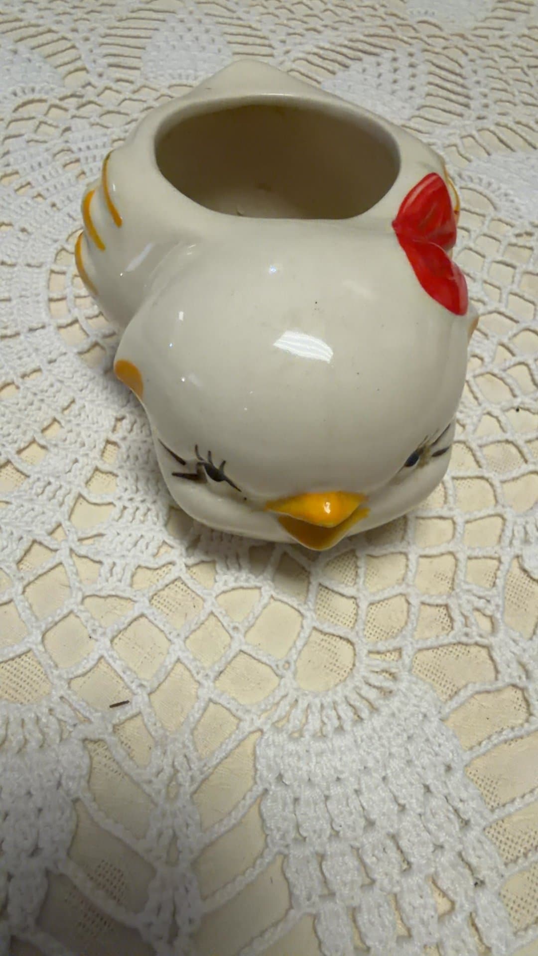 Vintage Ceramic Bird Planter - Image 1