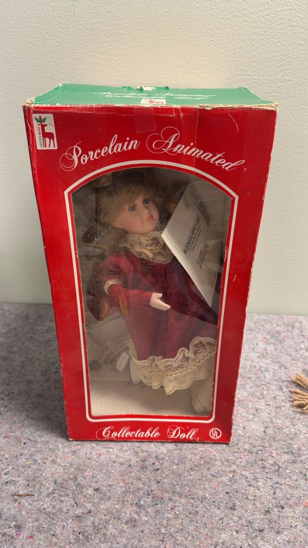 Porcelain Animated Collectible Doll - Image 1
