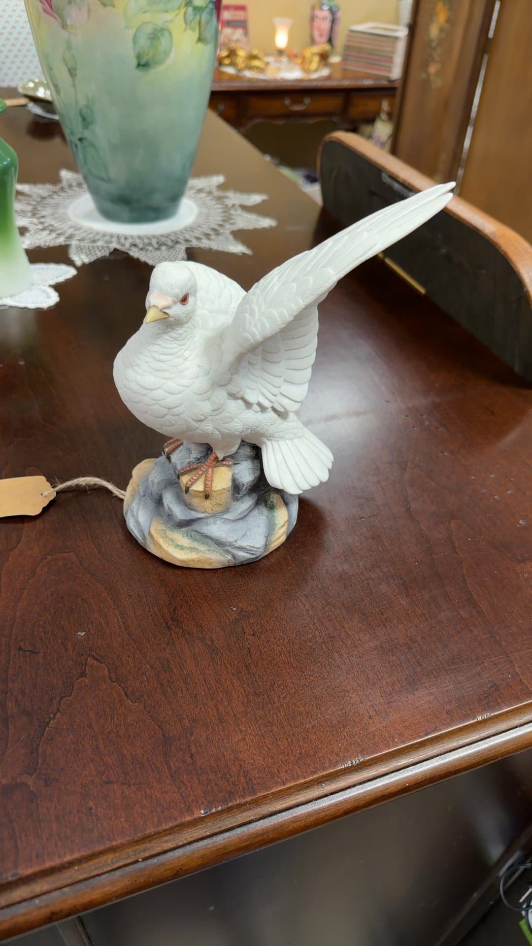 Andrea by Sadek White Dove Figurine - Image 1